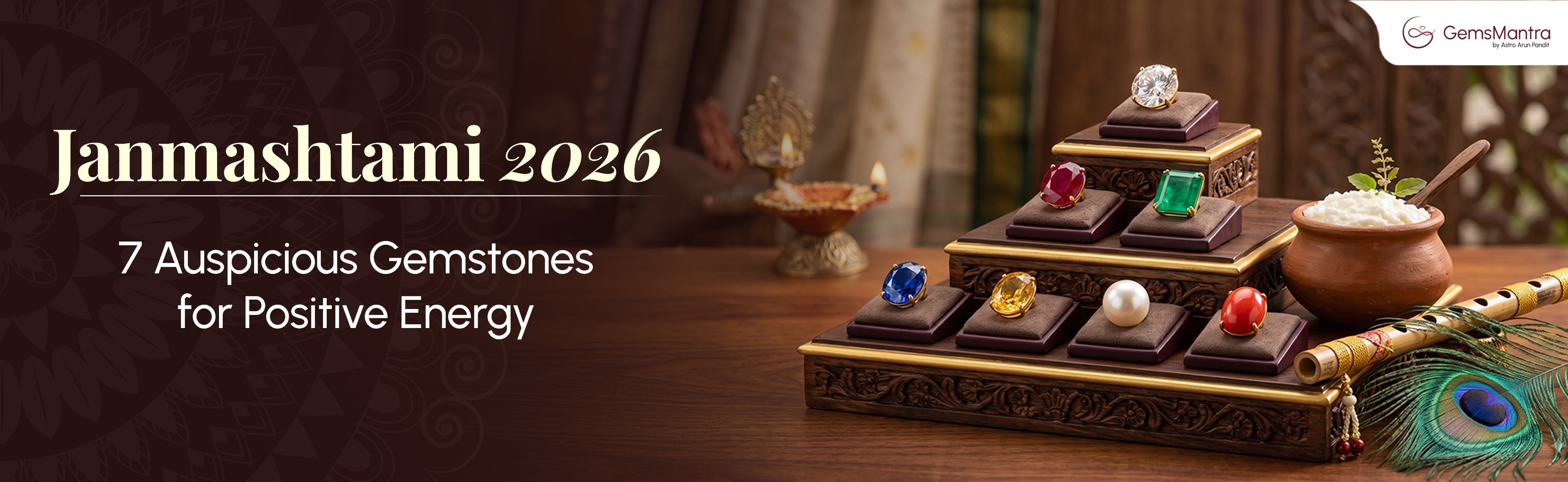 Janmashtami 2026 - 7 Auspicious Gemstones for Positive Energy