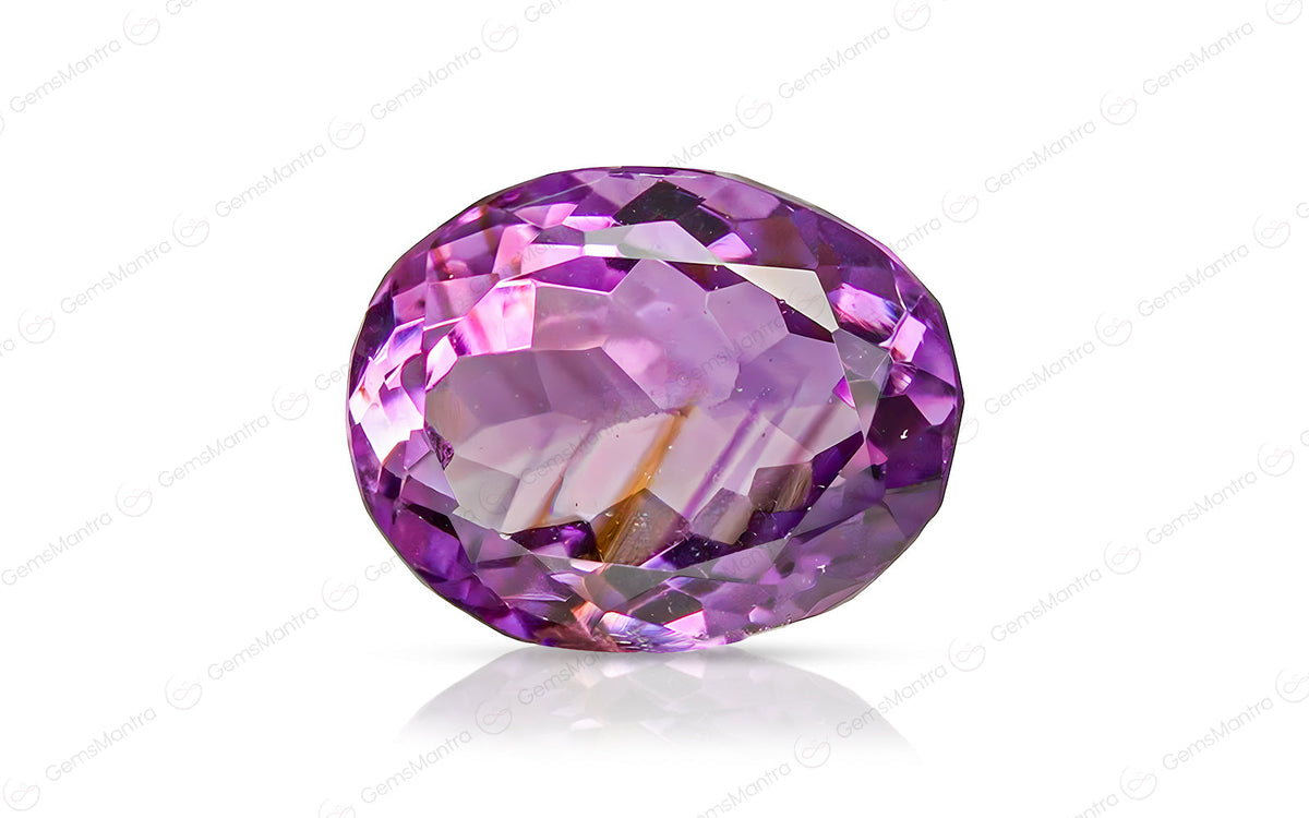 Natural amethyst (Jamunia) loose gemstone, 7.1 ratti, from the GemsMantra catalogue