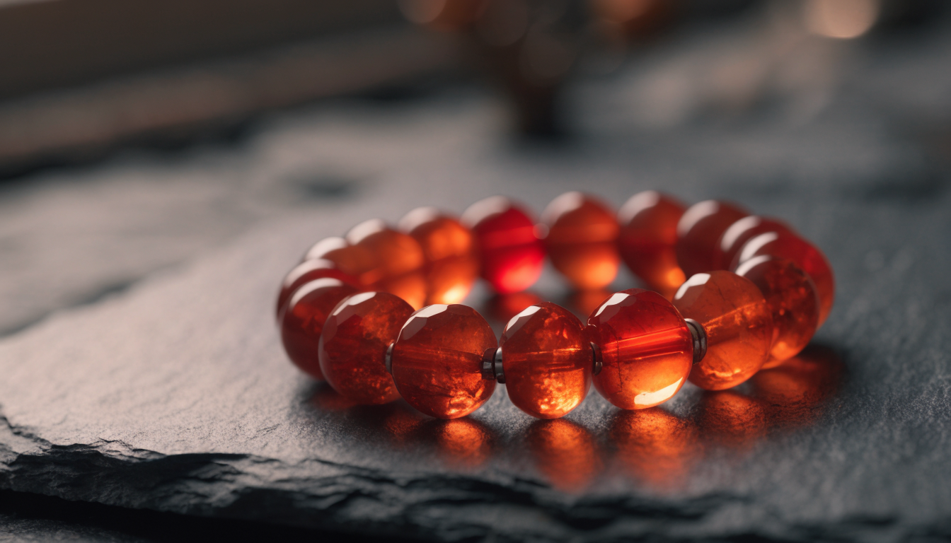 Natural Carnelian crystal bracelet — GemsMantra