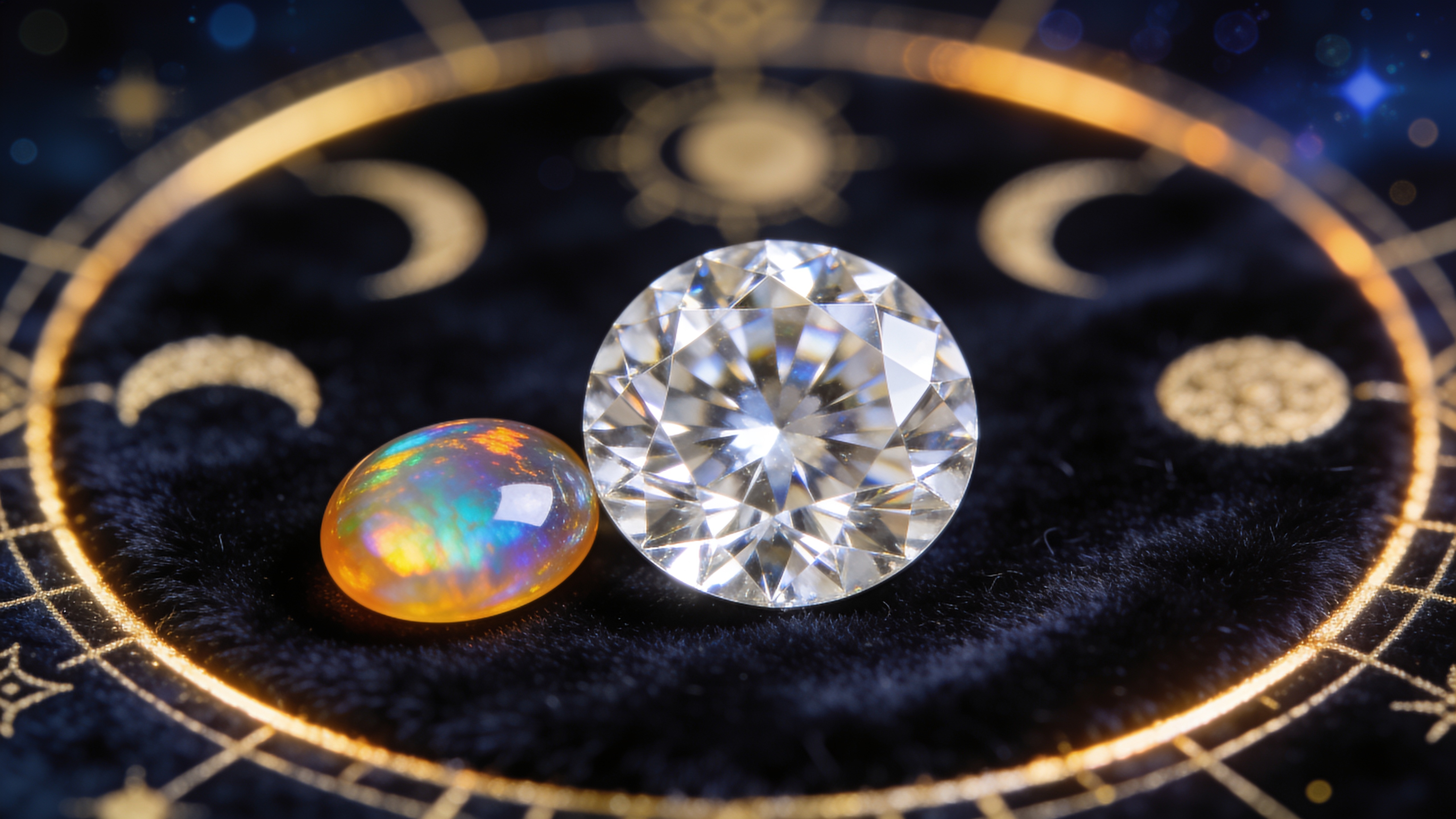 Lucky gemstones for Libra (Tula Rashi) — Diamond and Opal — GemsMantra
