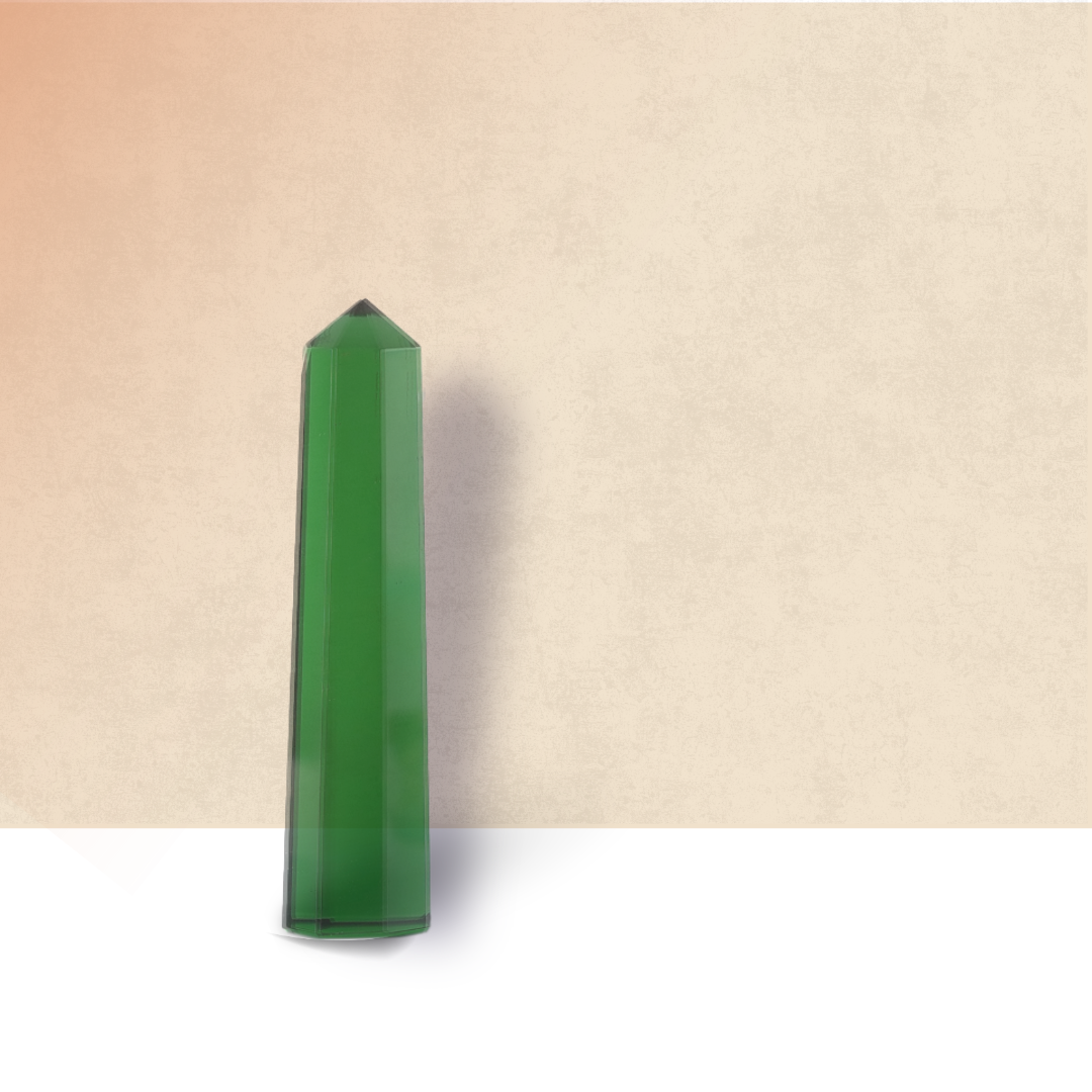 Green Obsidian Jumbo Tower Point – for Vastu