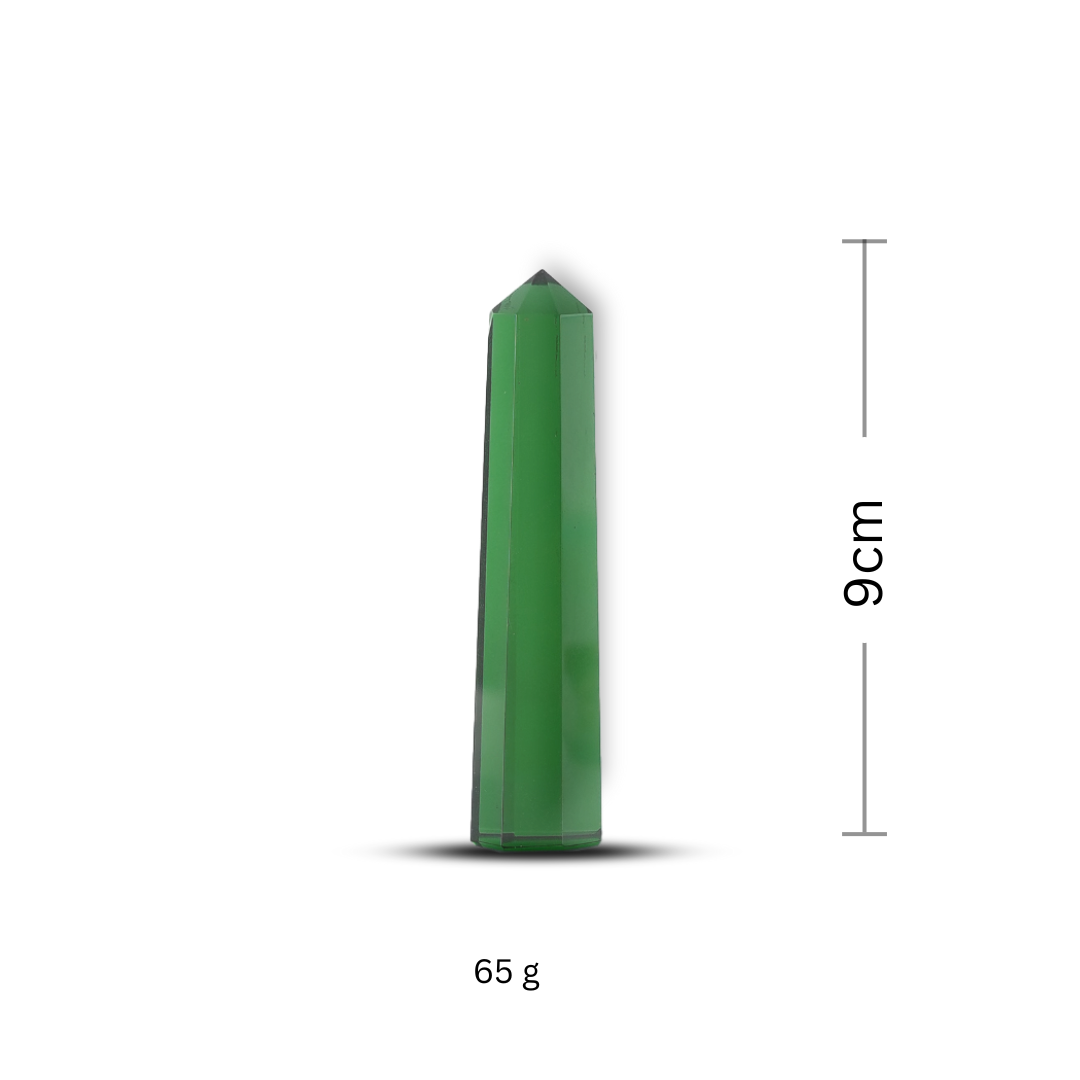 Green Obsidian Jumbo Tower Point – for Vastu