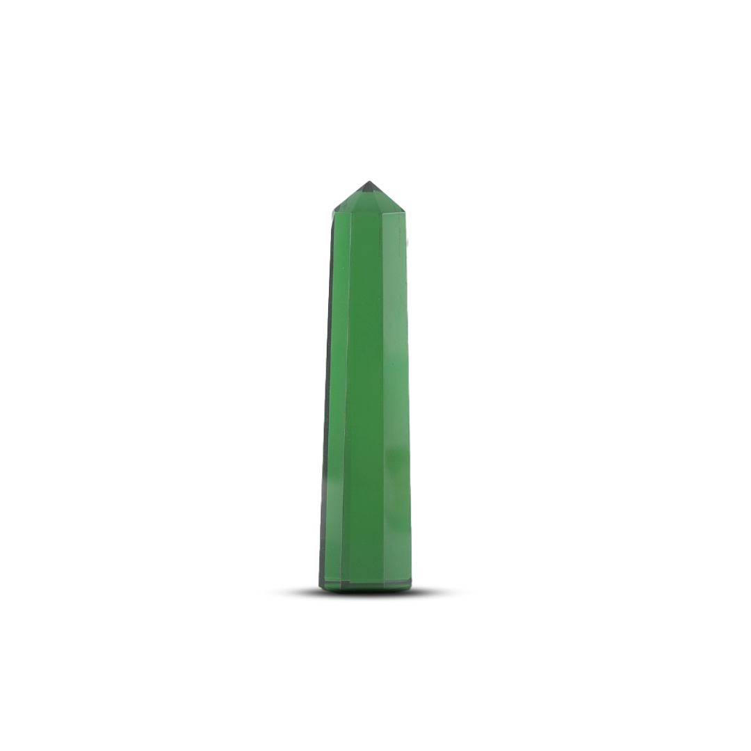 Green Obsidian Jumbo Tower Point – for Vastu