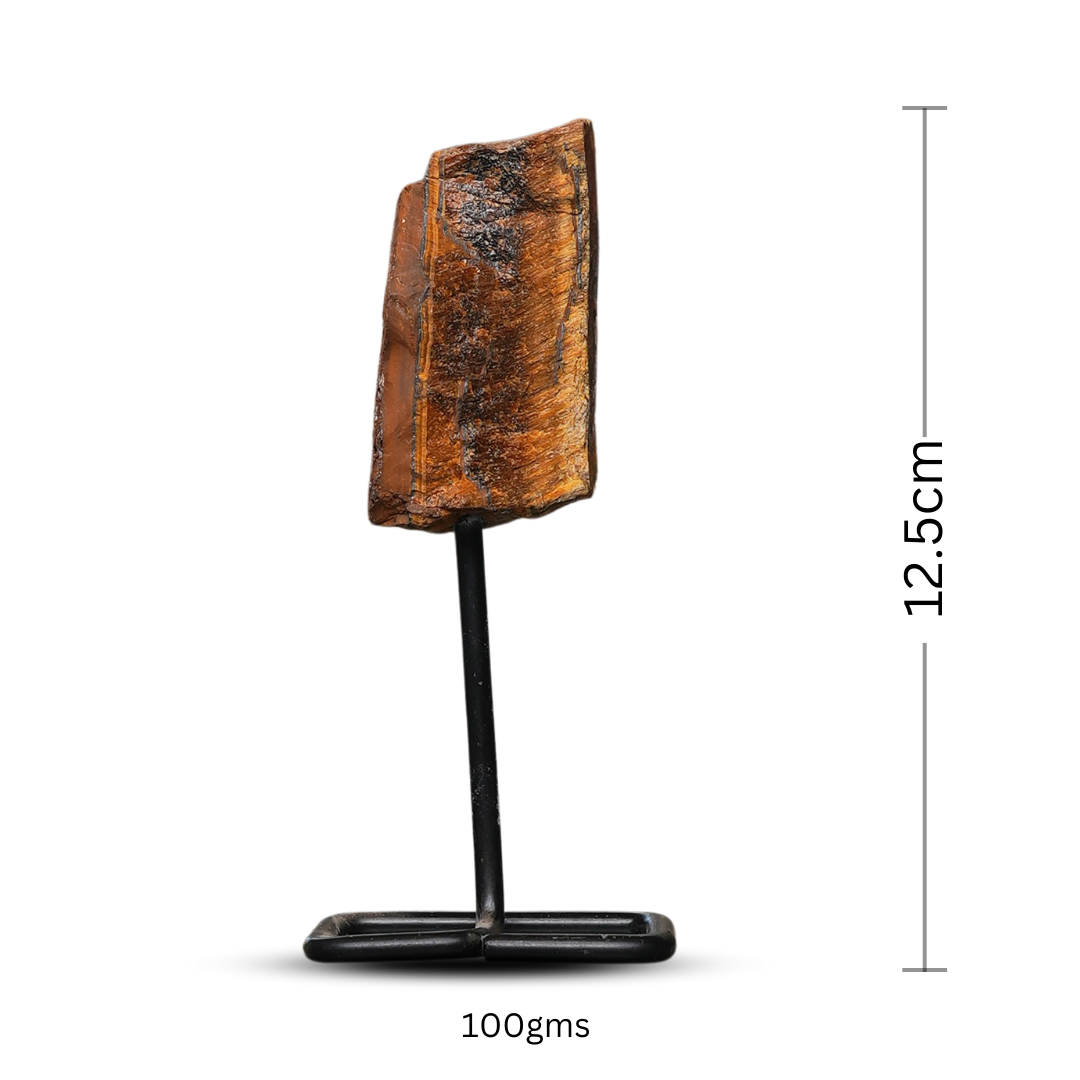 Tiger Eye Raw Stone Stand – for Vastu