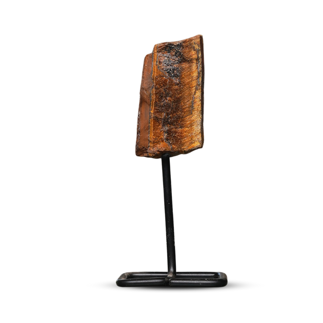 Tiger Eye Raw Stone Stand – for Vastu