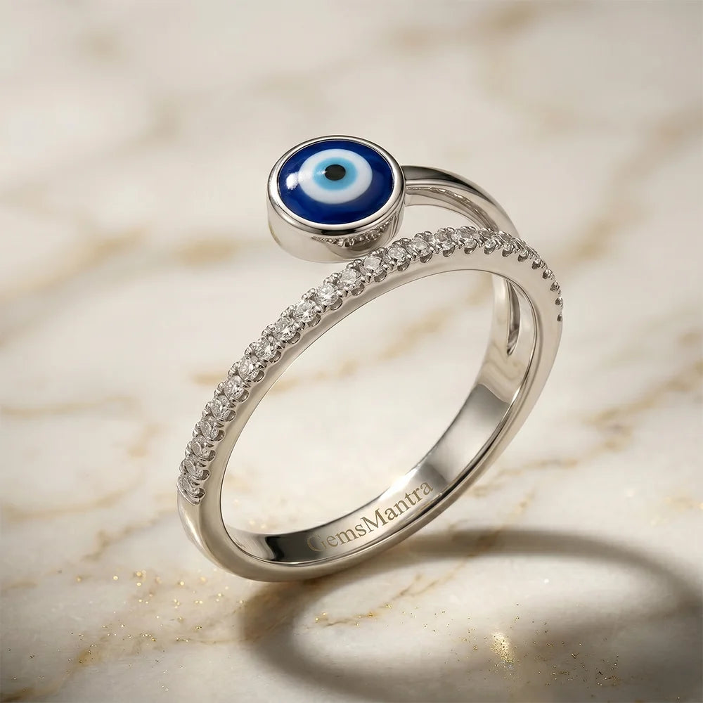 Evil Eye Minimal Ring