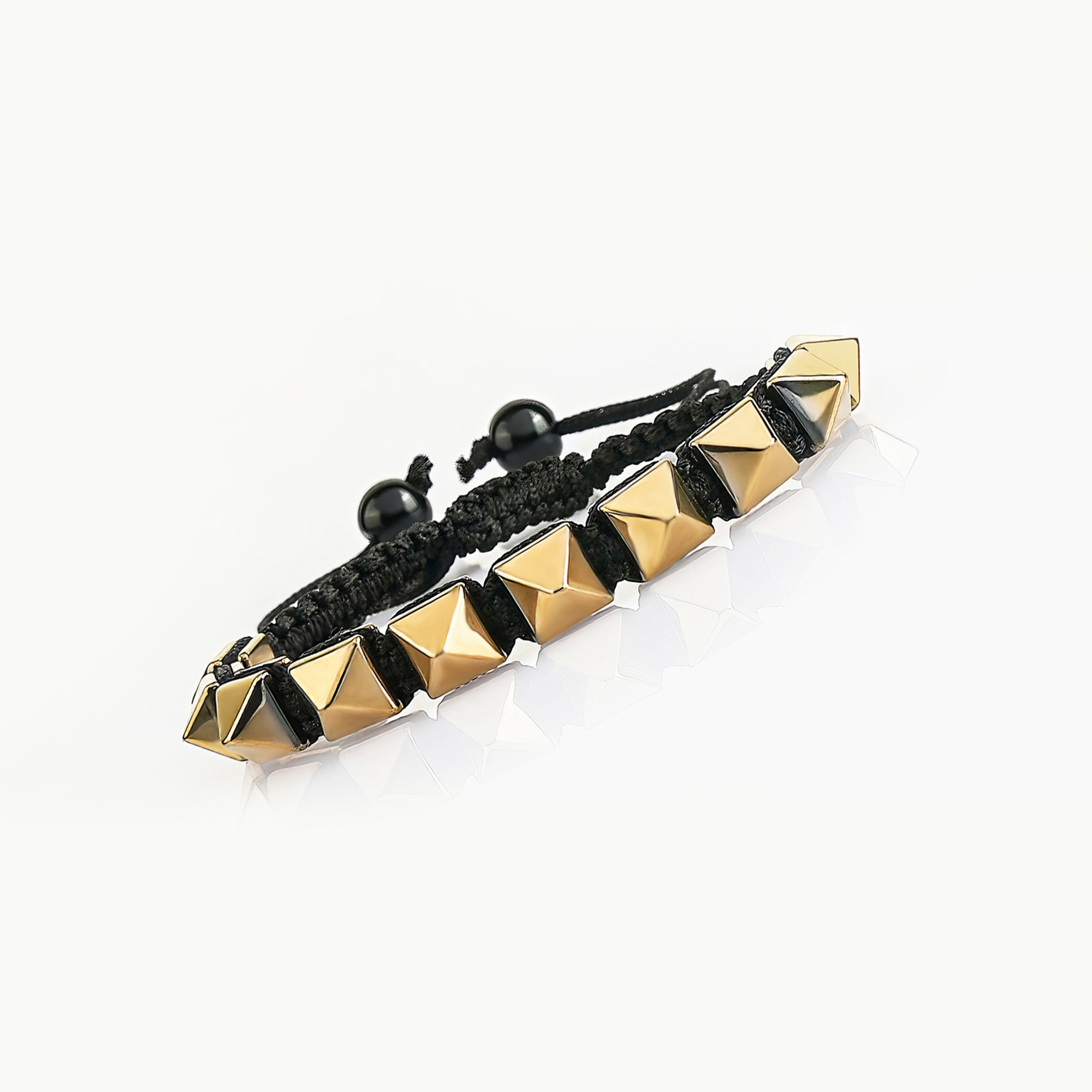 Golden Pyrite Pyramid Bracelet – Wealth & Protection