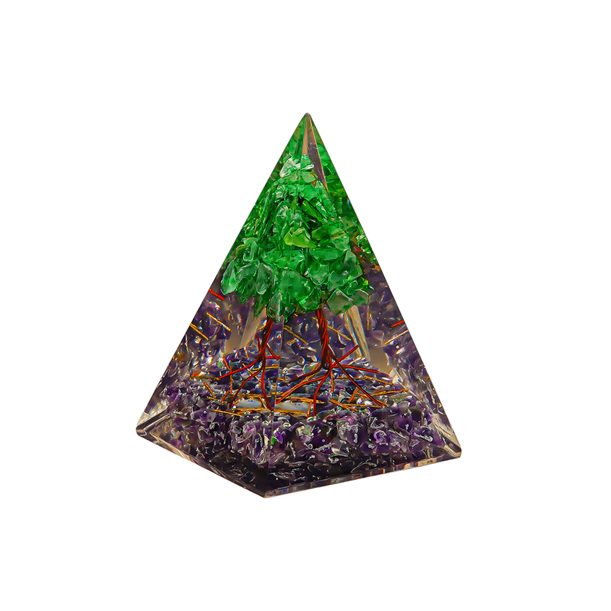 Amethyst with Tree Nubian Pyramid – for Vastu