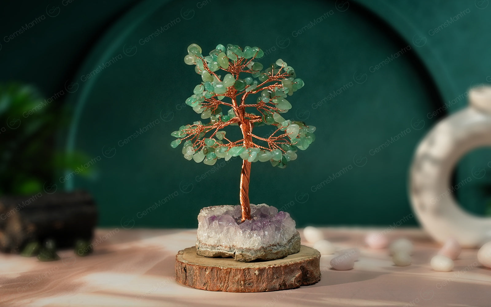 Green Aventurine Amethyst Cluster