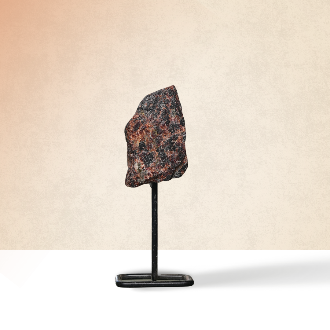 Garnet Raw Stone Stand – for Vastu