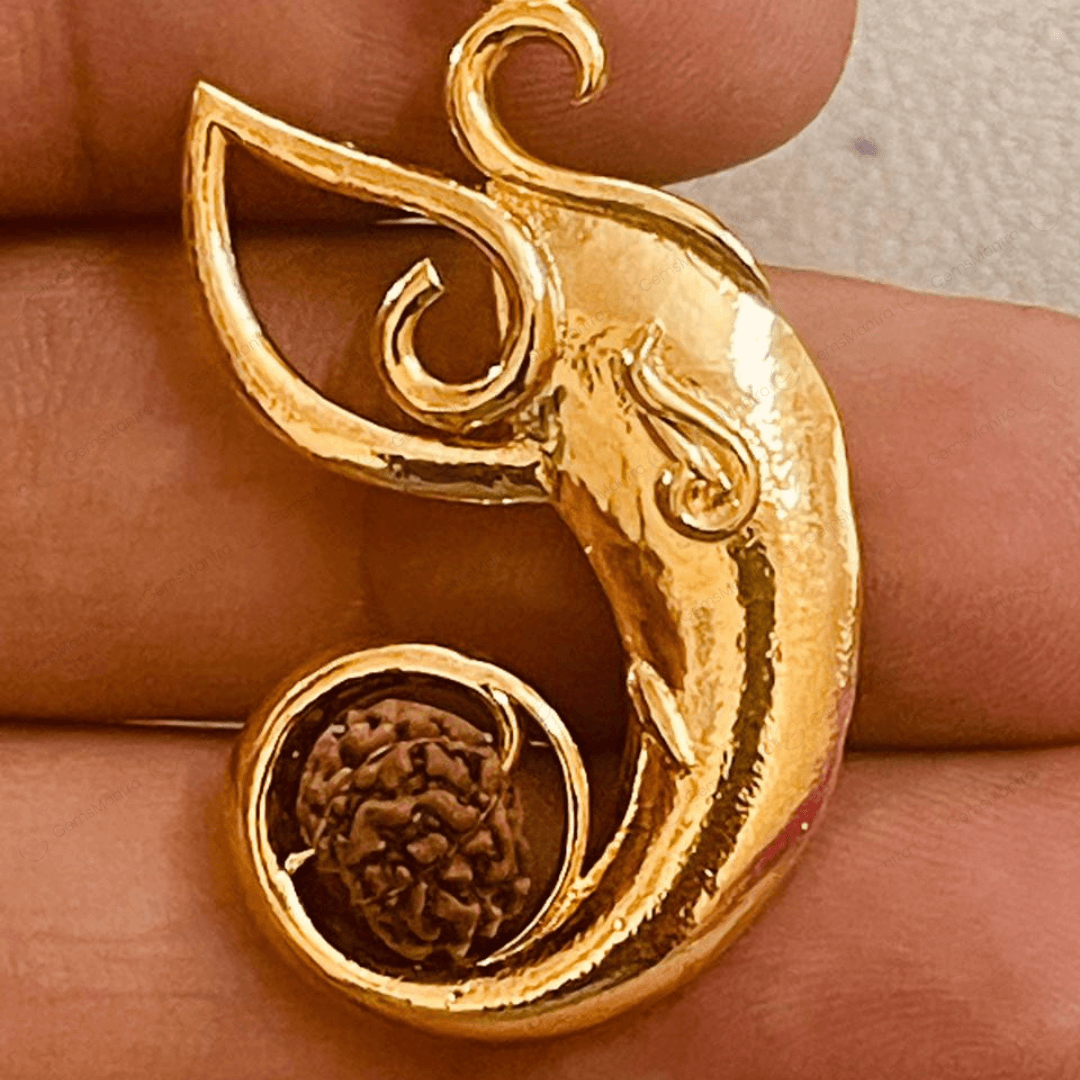 24K Gold-Plated Shri Ganesha Pendant - Gemsmantra