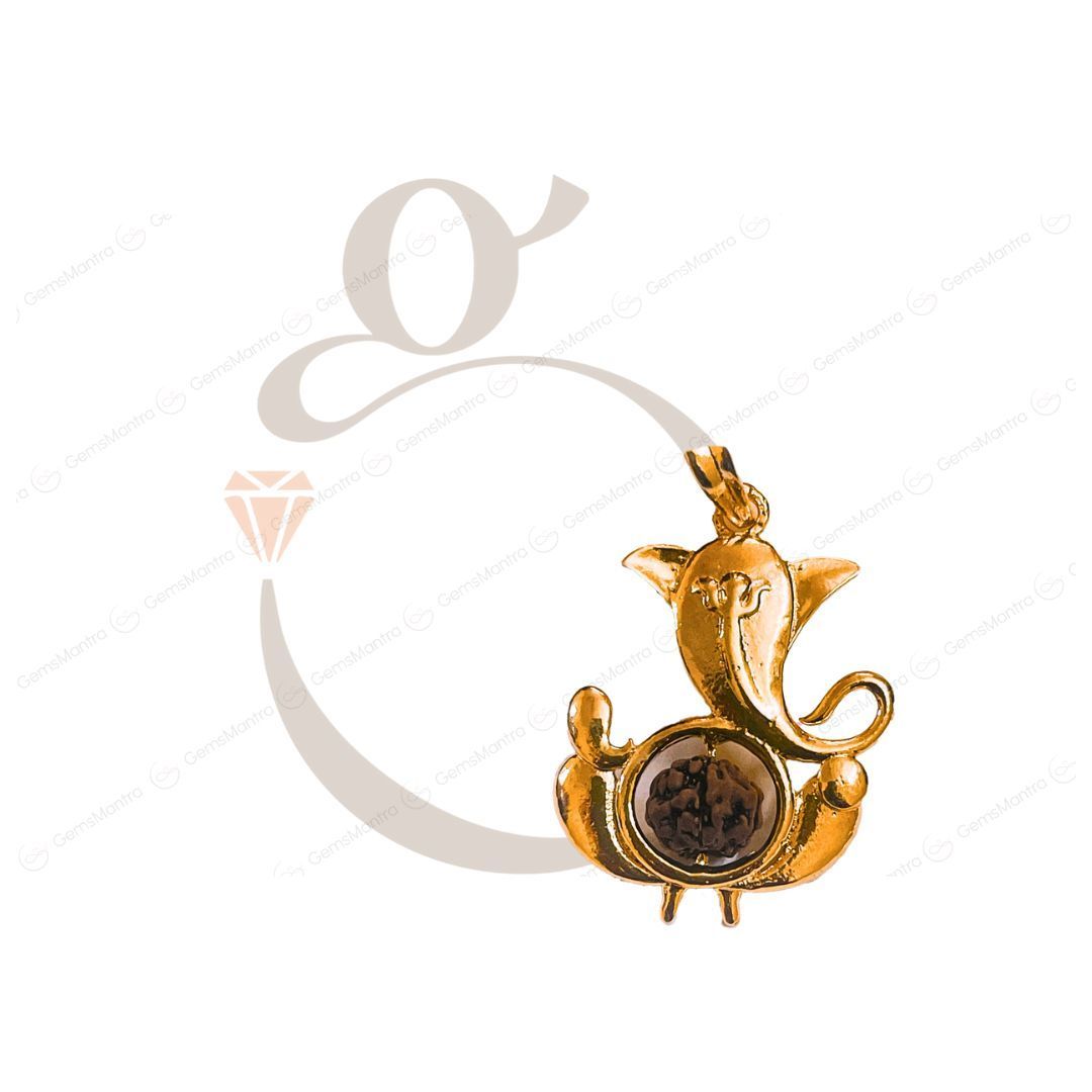 24K Gold-Plated Siddhi Ganesha Pendants - Gemsmantra