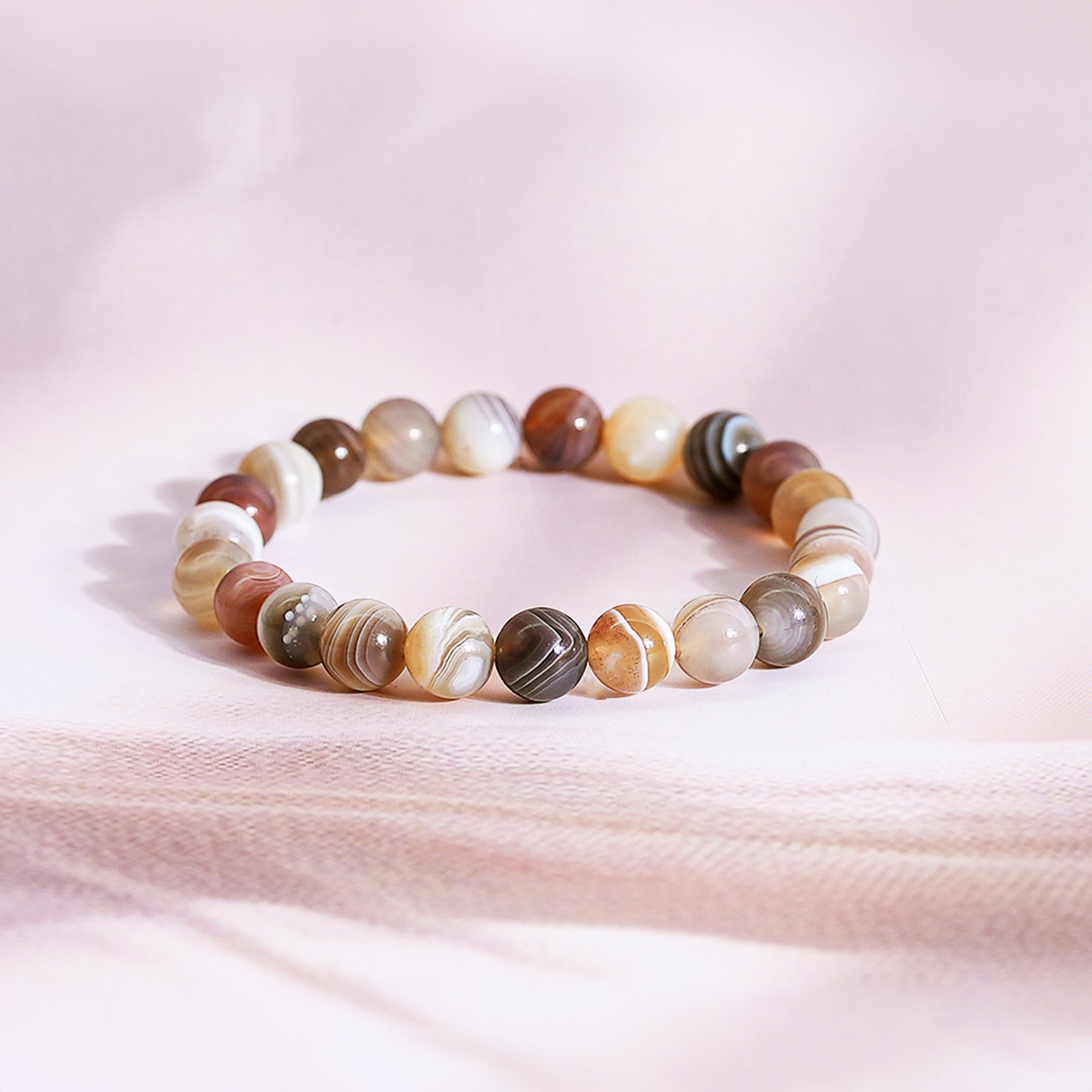 Botswana Agate Bracelet – Emotional Balance & Comfort