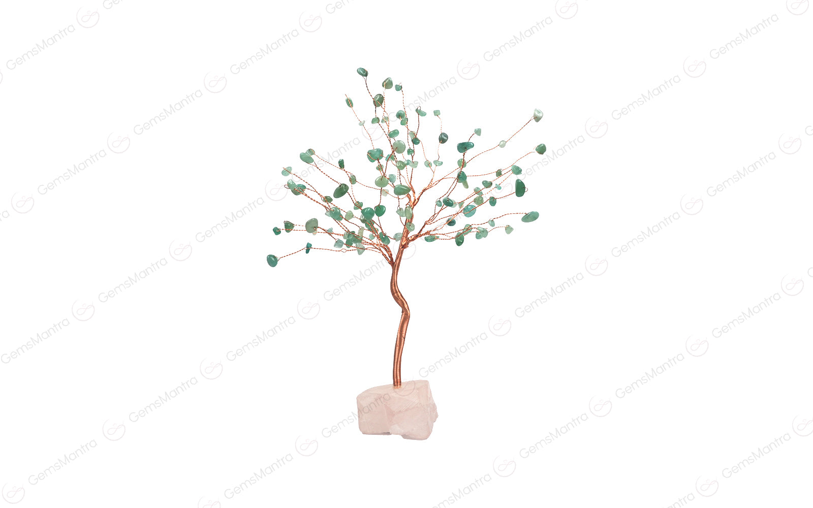 Green Aventurine With Rose Quartz Large Tree