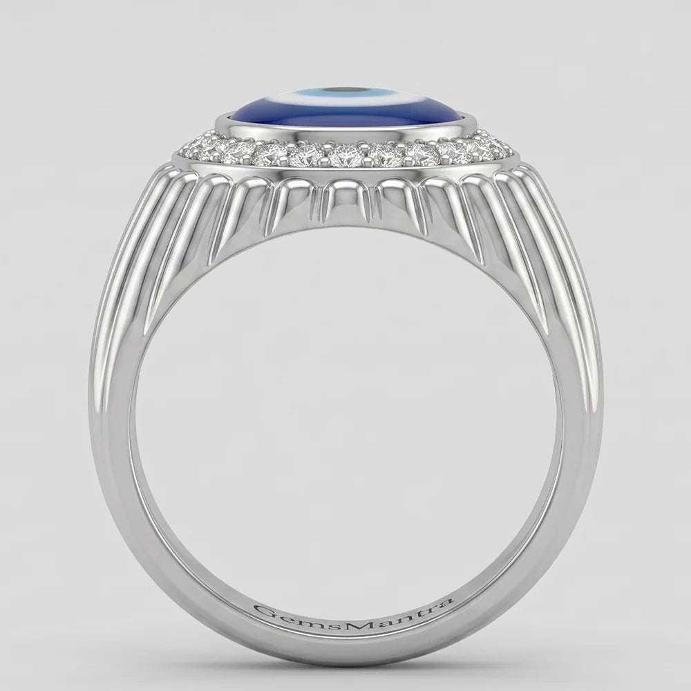 Evil Eye Premium Textured Ring (UNISEX)