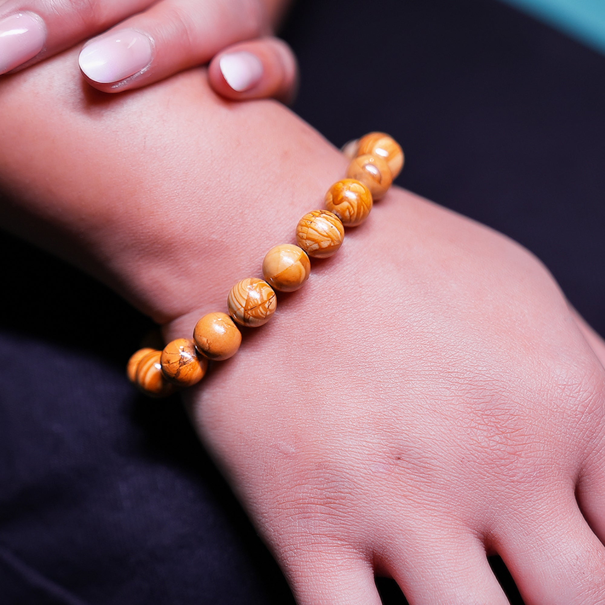 Camel Jasper Bracelet – Grounding, Calm & Stability