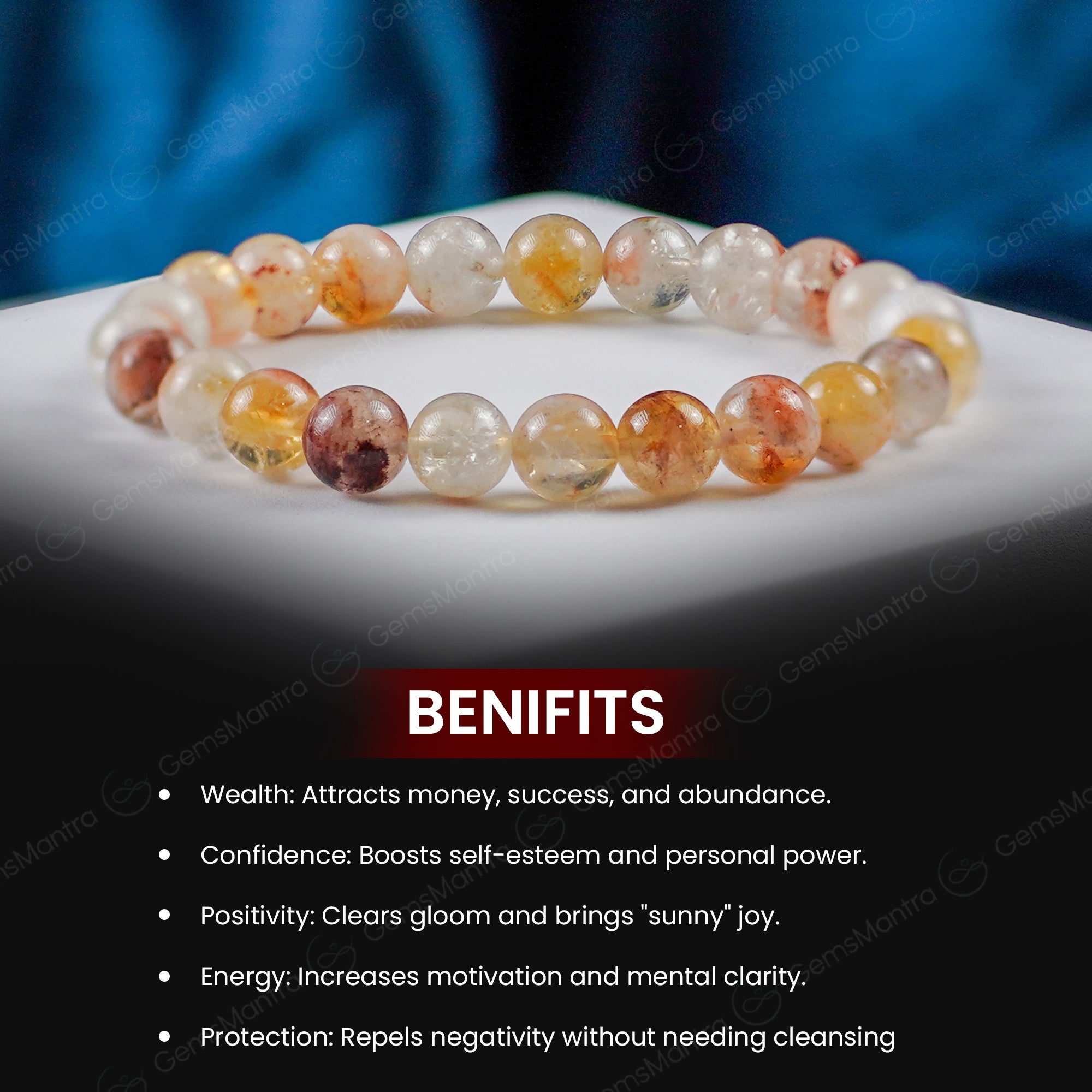 Citrine Bracelet - Stone of Abundance, Wealth & Luxury Life