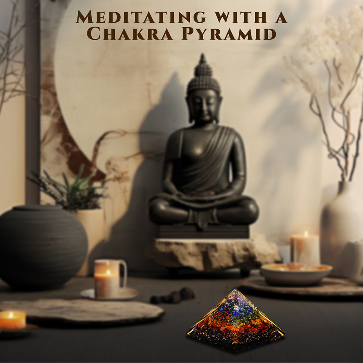 7 Chakra Onyx Pyramid – for Vastu