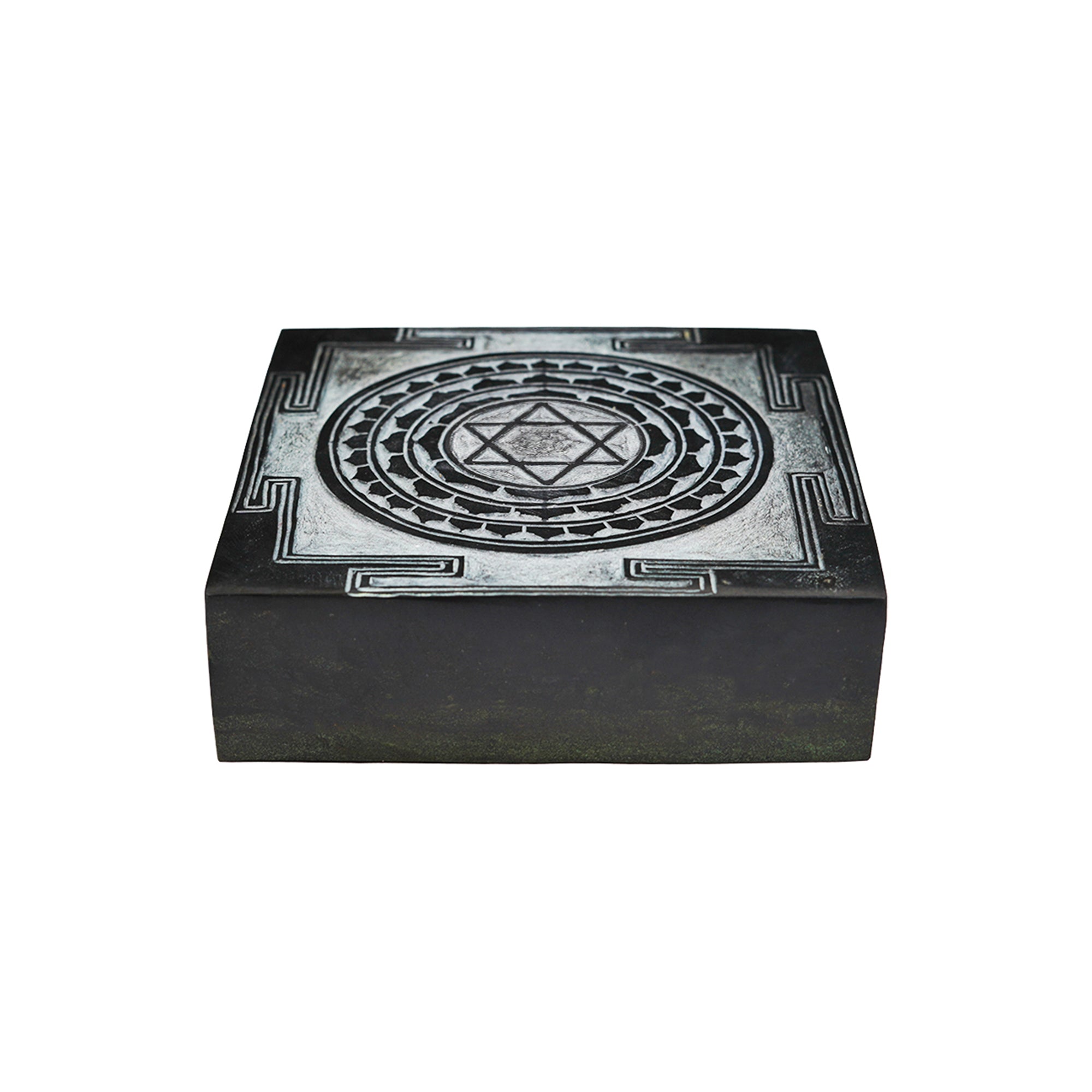Shaligram Kuber Yantra – Handmade, for Wealth & Puja
