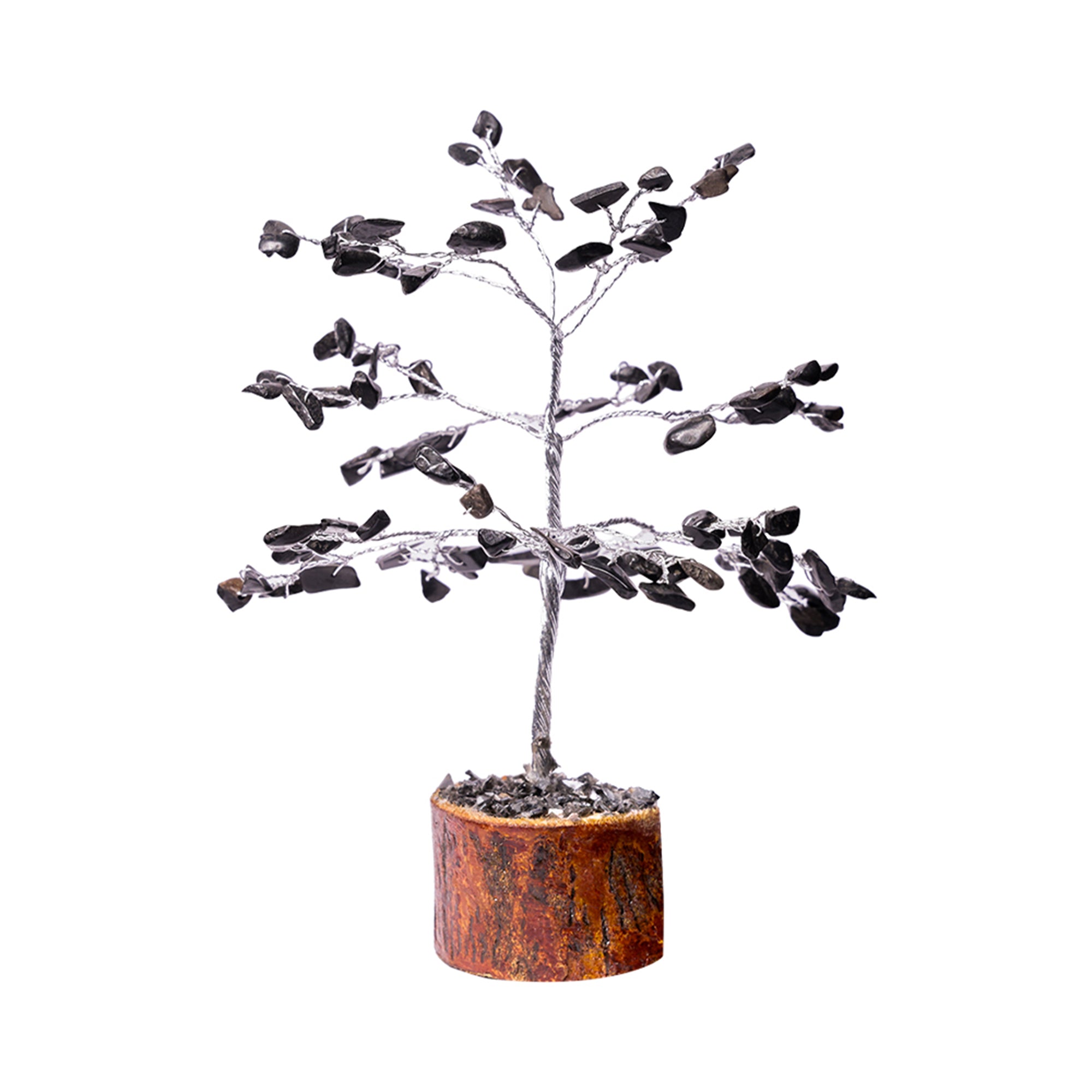 Black Agate Crystal Tree – Small, for Vastu