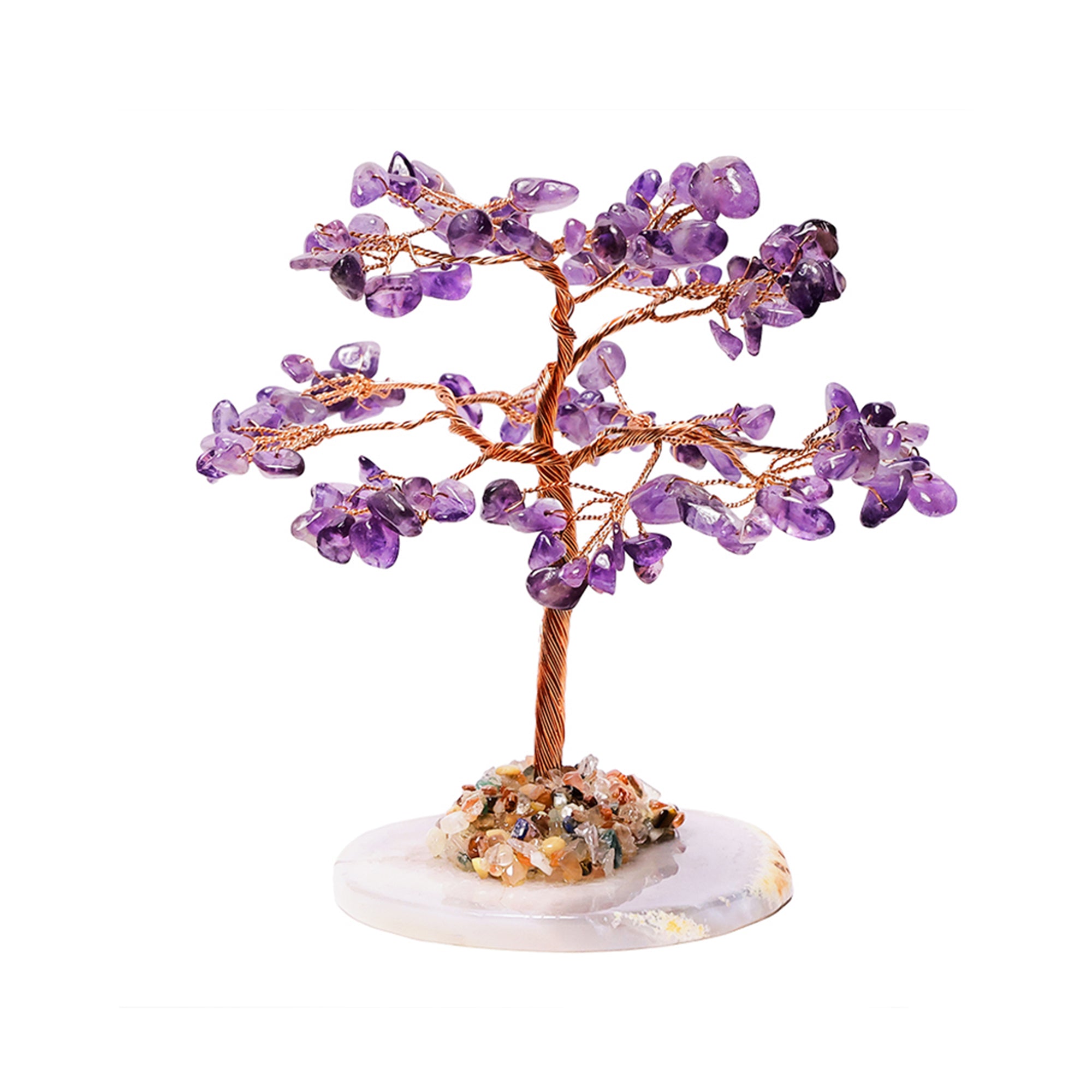 Amethyst Crystal Tree with Plate Base – for Vastu
