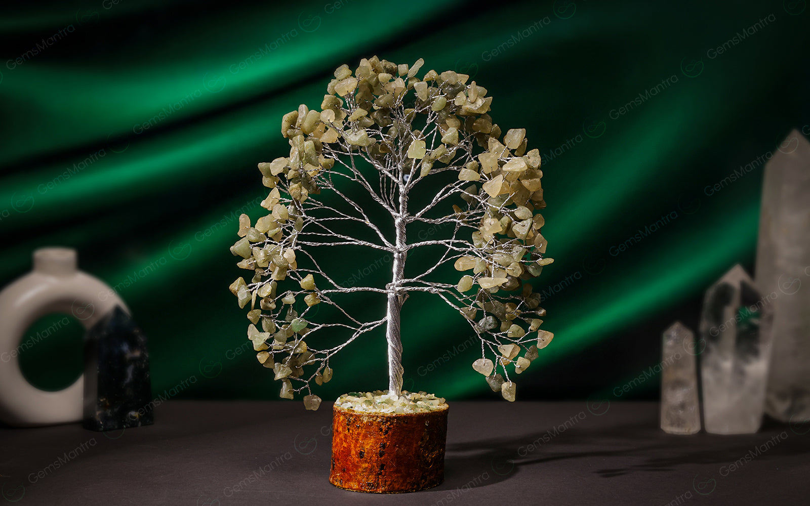 Large Green aventurine Crystal Tree