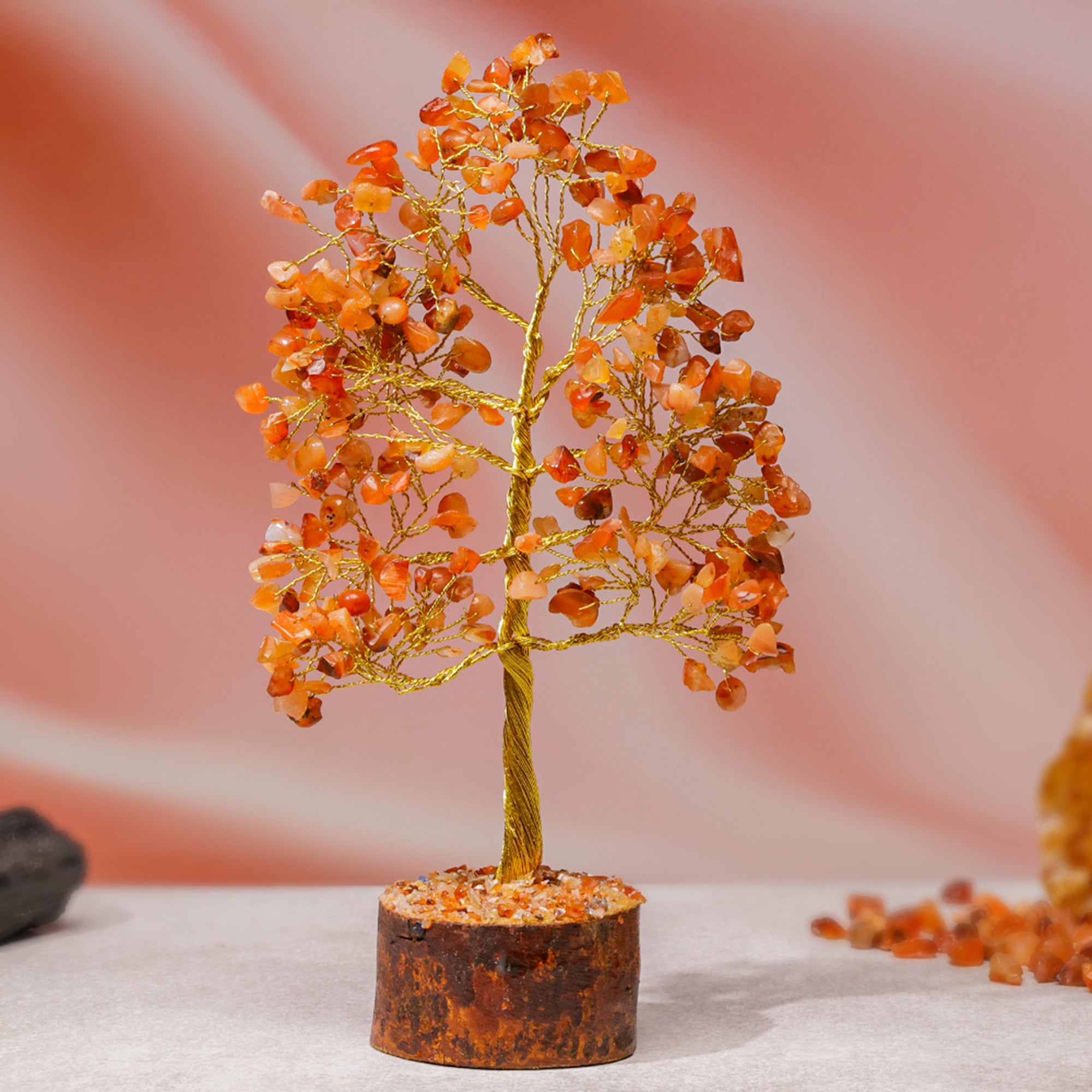Carnelian Crystal Tree – Large, for Vastu