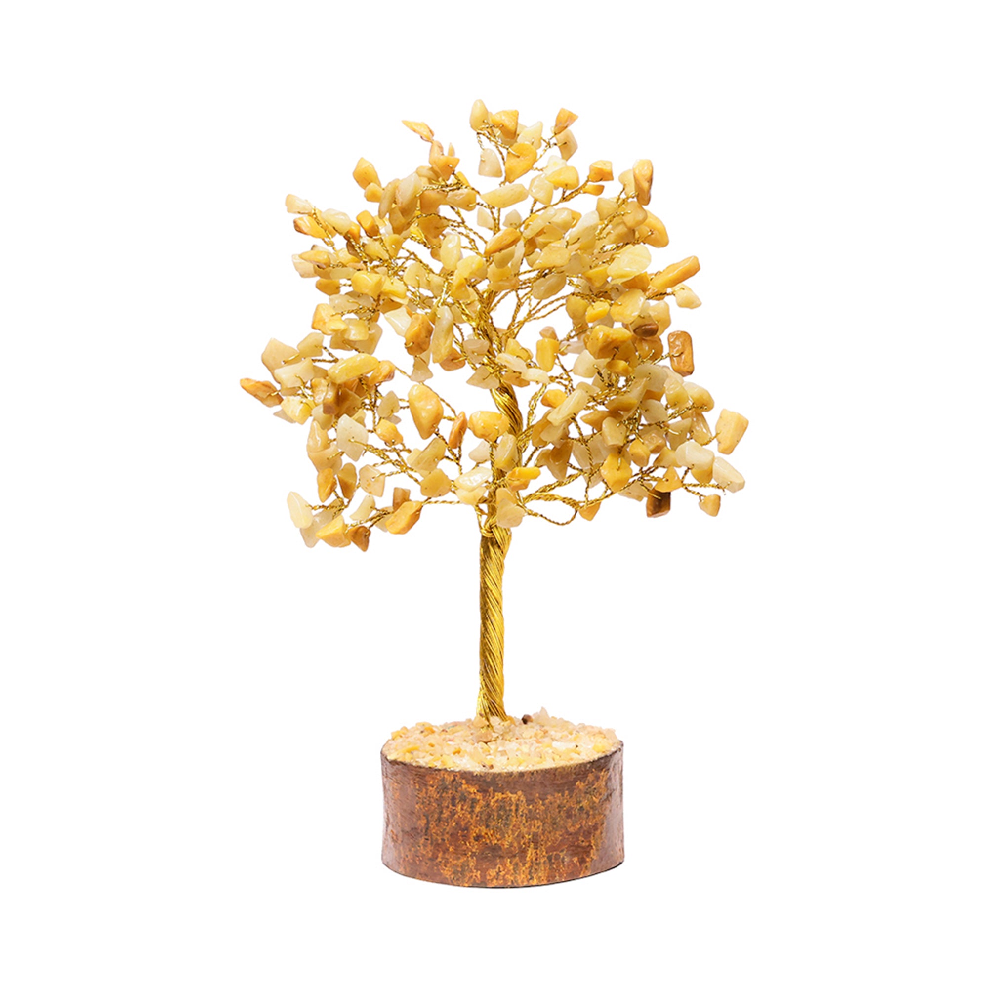Golden Quartz Crystal Tree – Large, for Vastu
