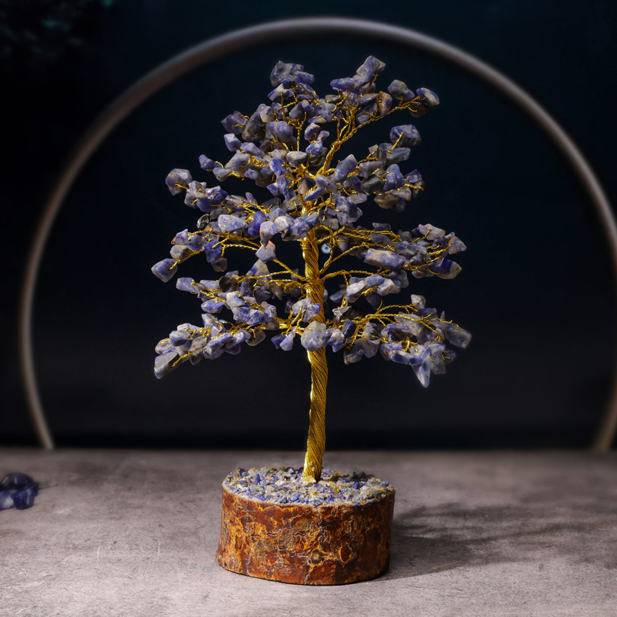 Sodalite Crystal Tree – Large, for Vastu