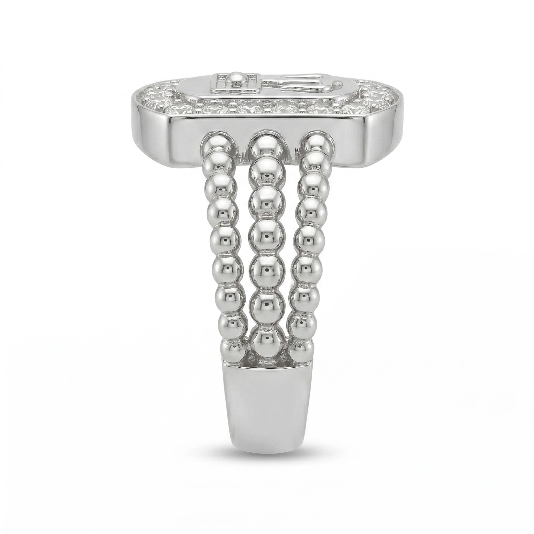Shivling silver ring
