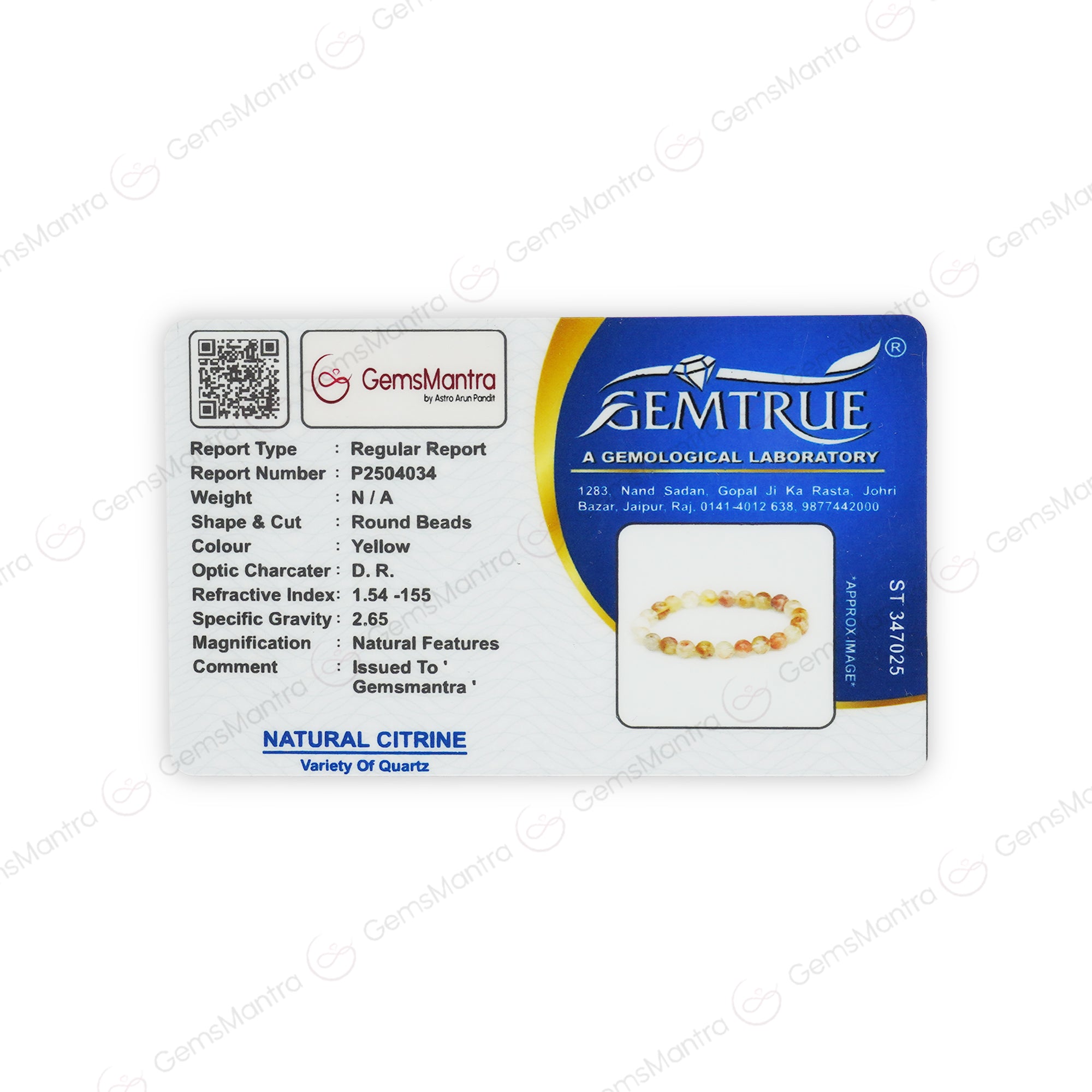 Citrine Bracelet - Stone of Abundance, Wealth & Luxury Life