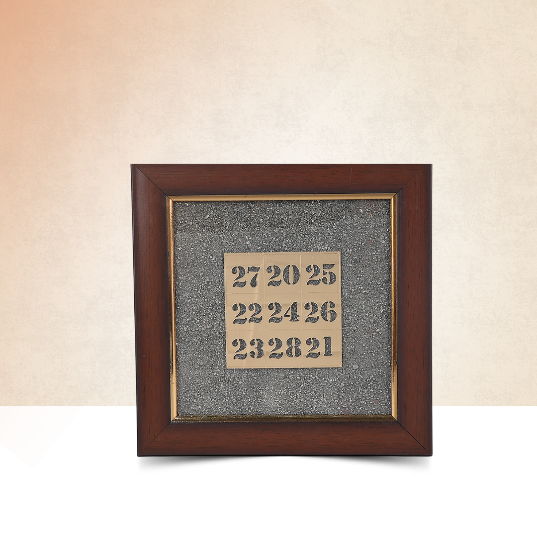 Kuberakolam Pyrite Dust Frame – for Wealth