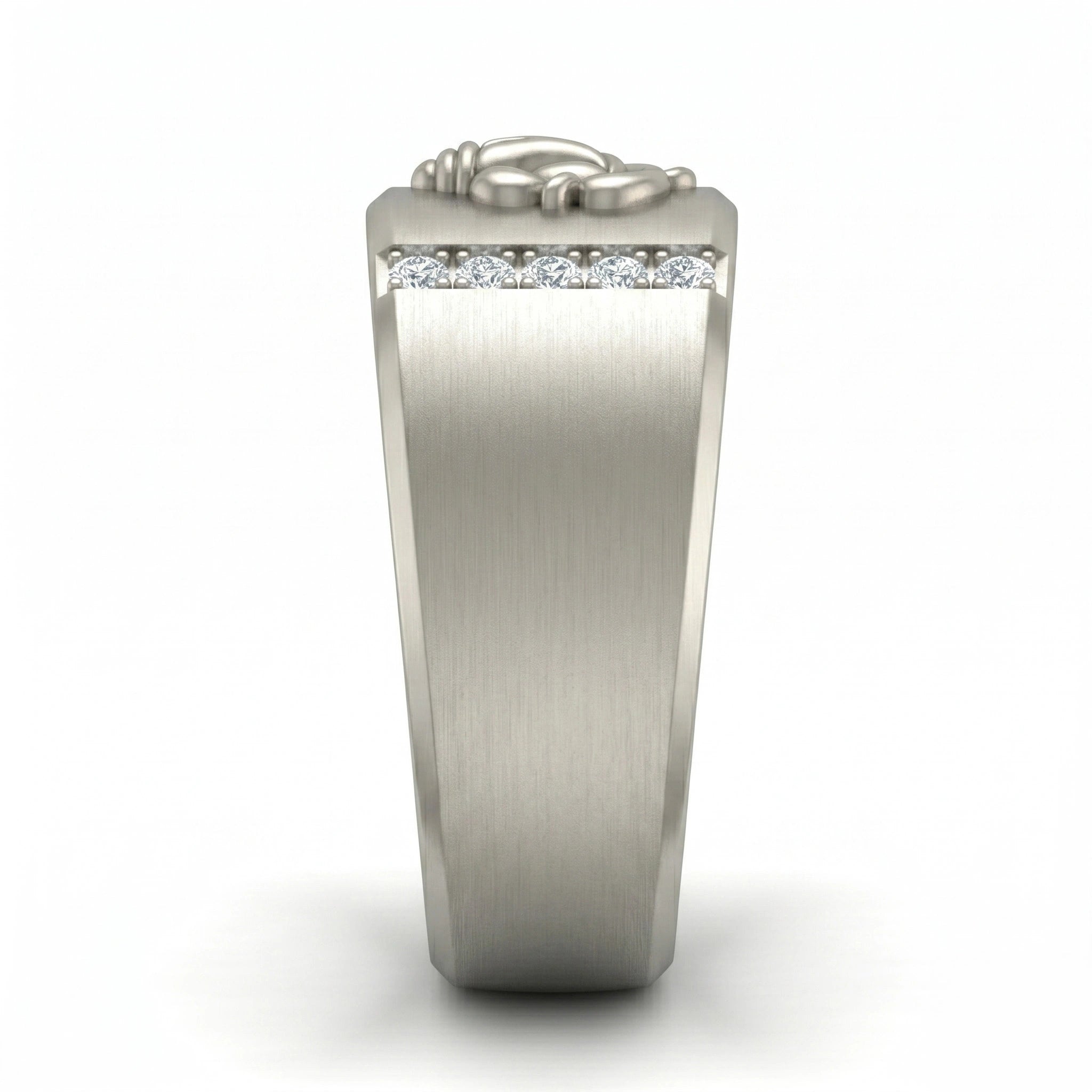 Ganesh Engraved Silver Ring