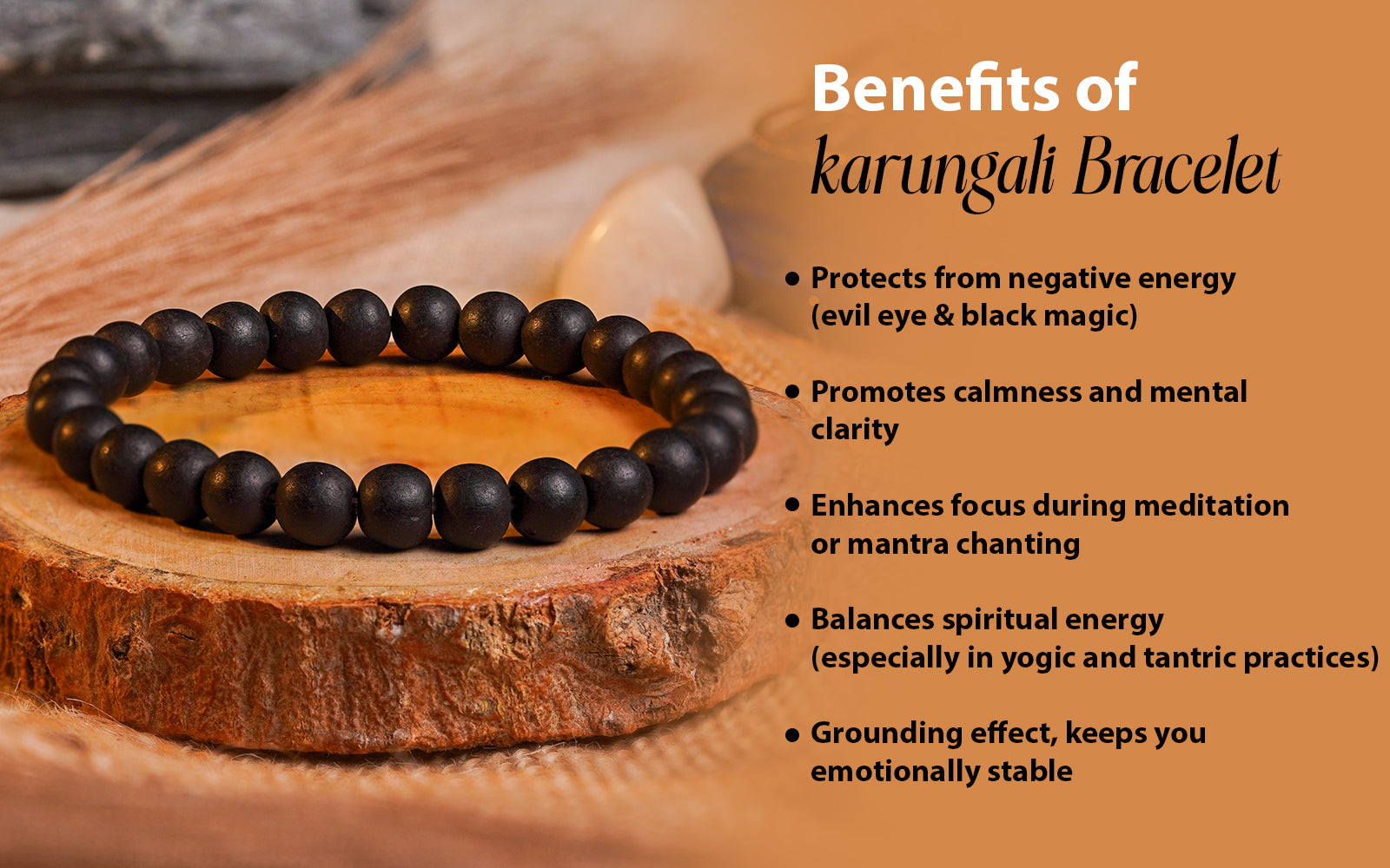 Karungali Mala + Karungali Bracelet Combo