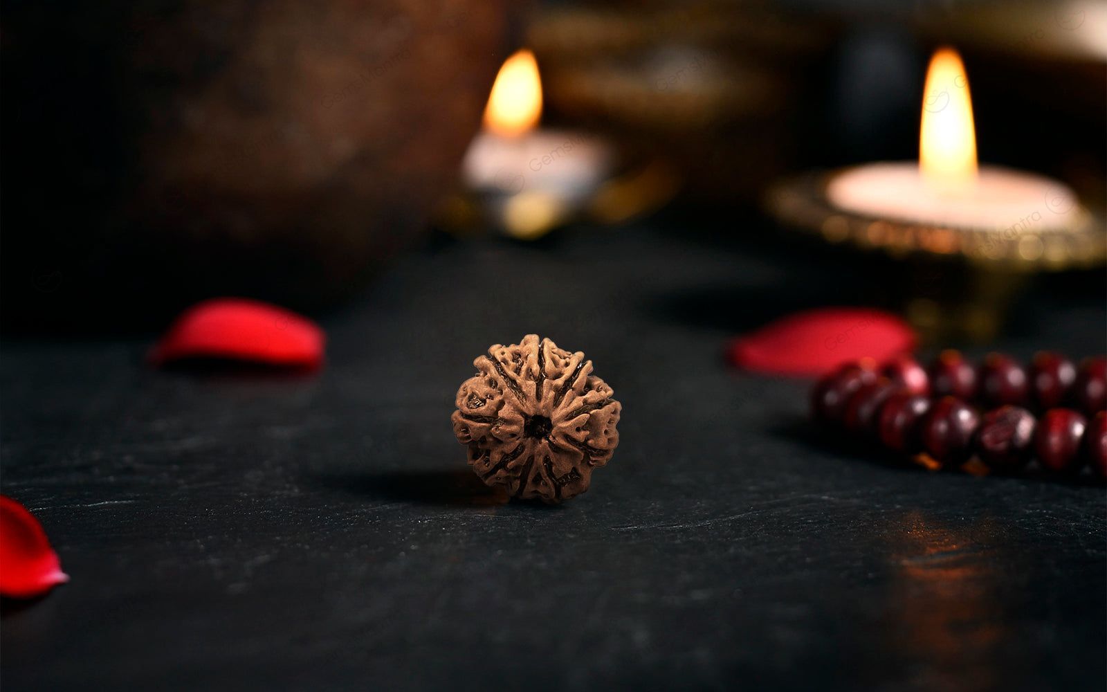 Abhimantrit Natural 9 Mukhi Rudraksha (Nepali)