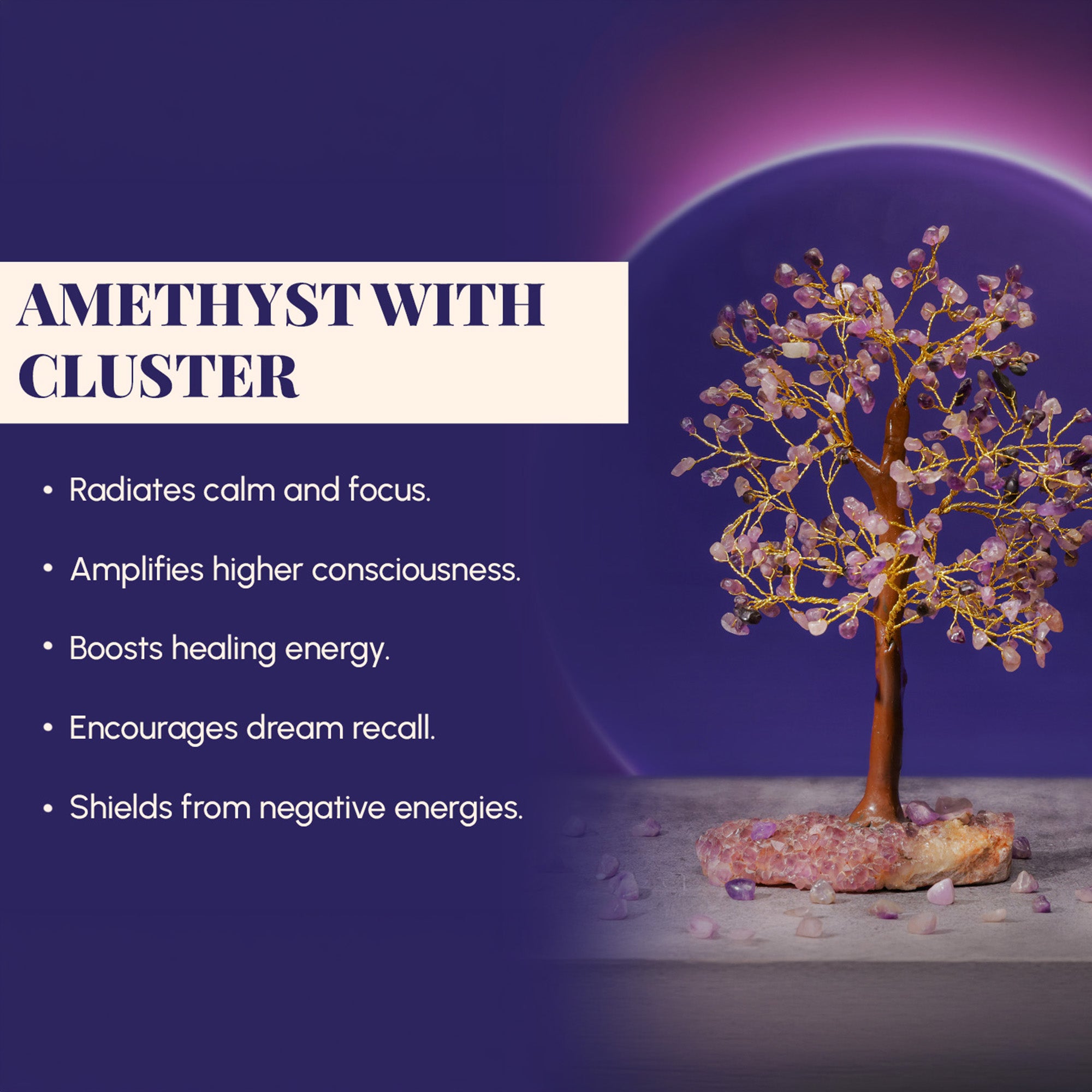 Amethyst Cluster Tree – for Vastu
