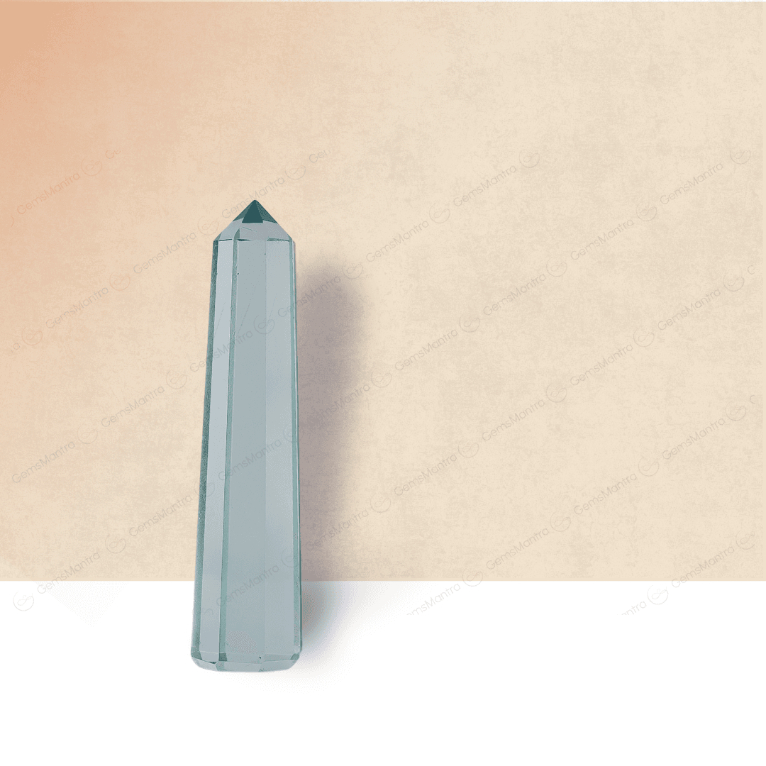 Aqua Obsidian Jembo Tower/Pencil Point - Gemsmantra
