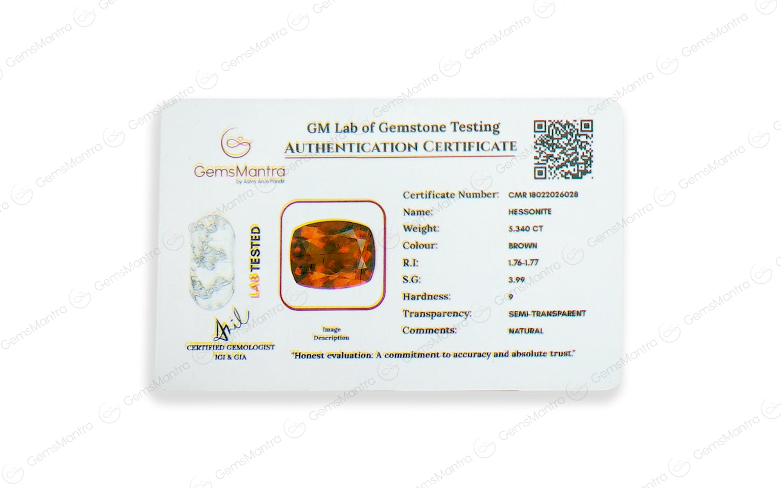Gomed - 5.34 Carats