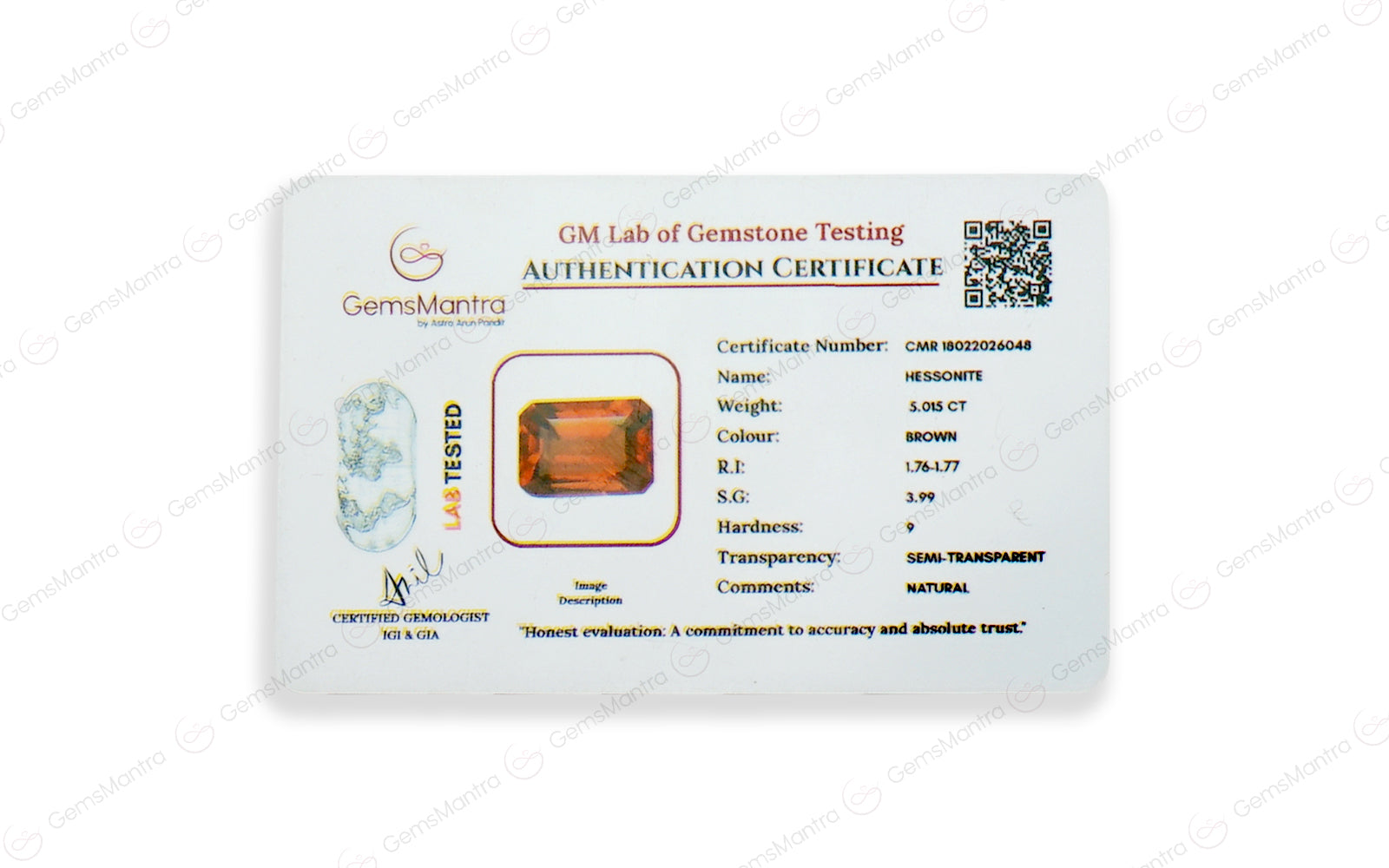 Gomed - 5.015 Carats