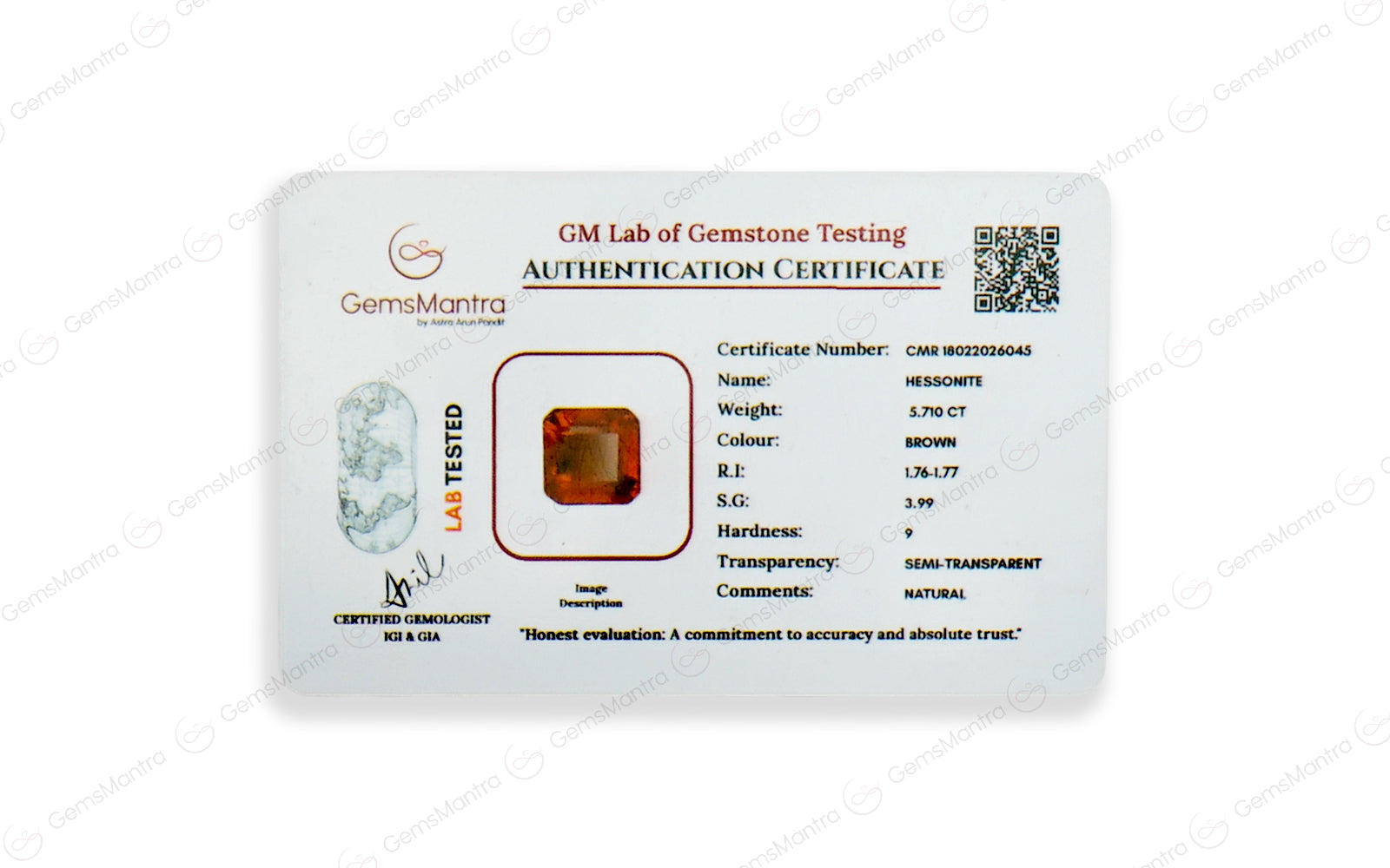 Gomed - 5.71 Carats