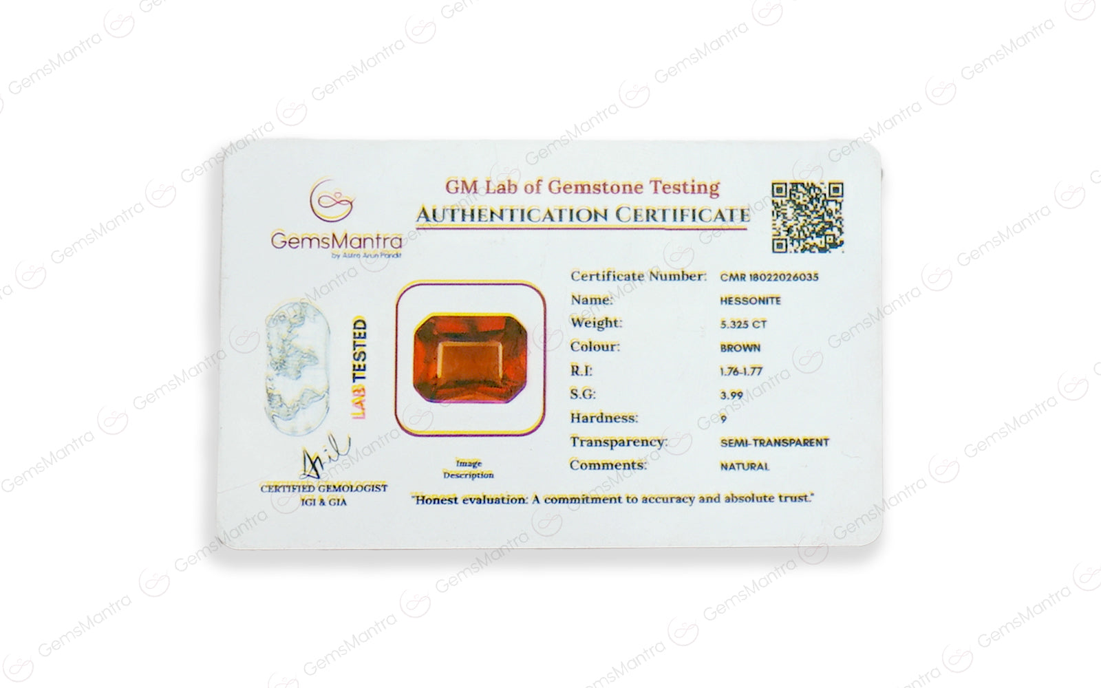 Gomed - 5.325 Carats