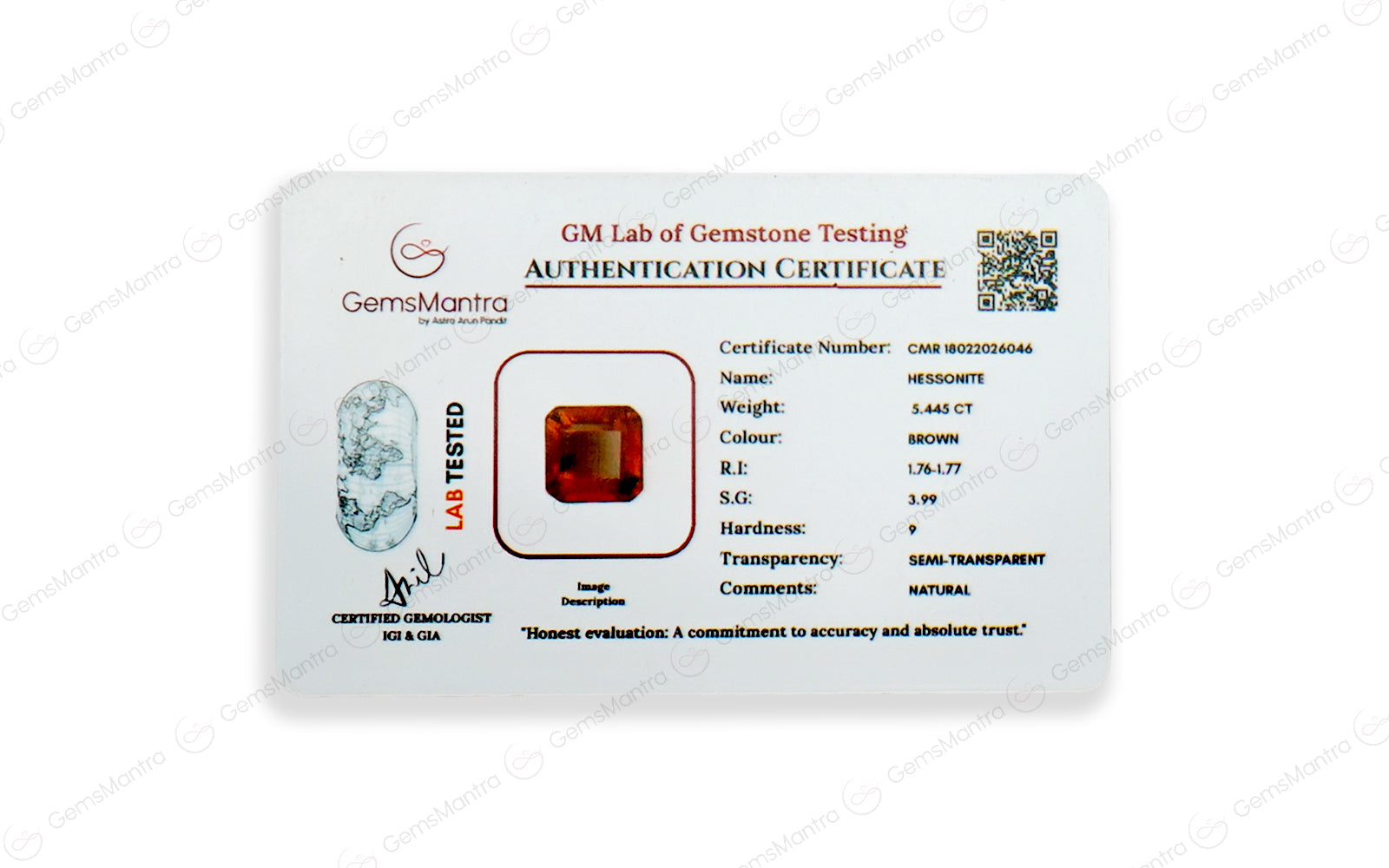 Gomed - 5.445 Carats