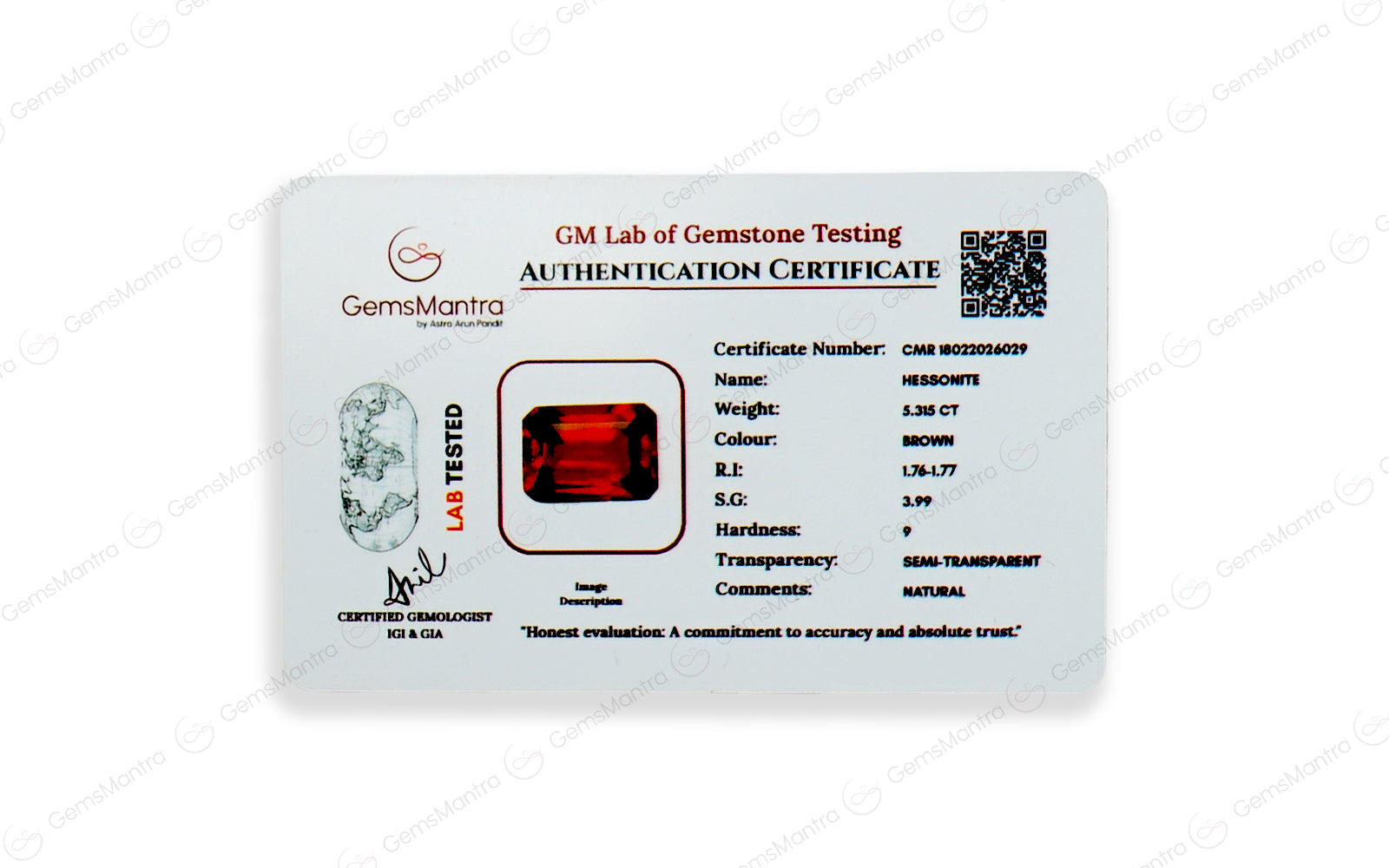 Gomed - 5.315 Carats