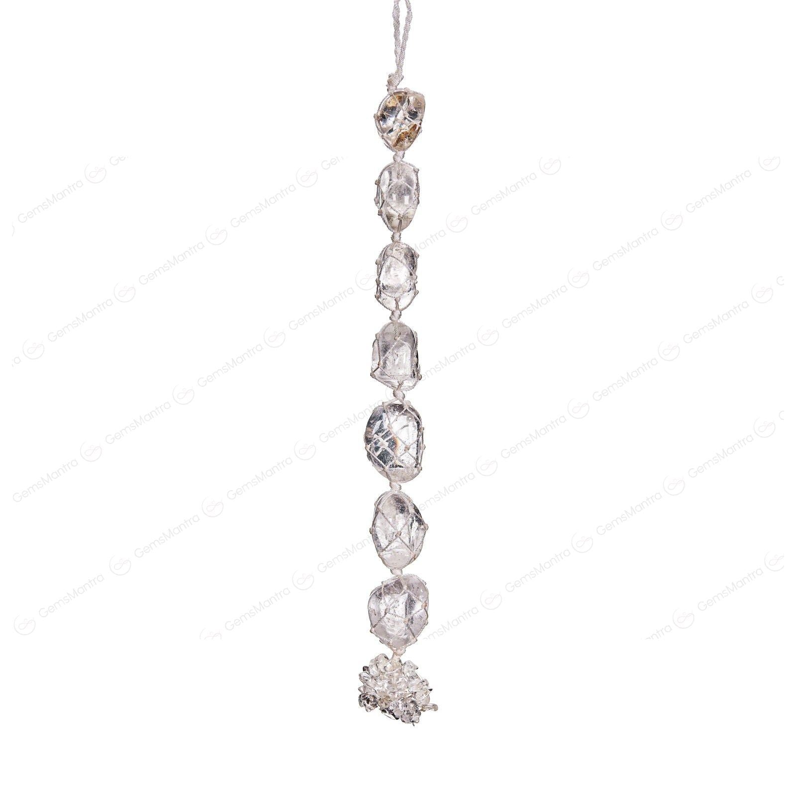 Crystal Quartz Tumbled Hanging - Gemsmantra