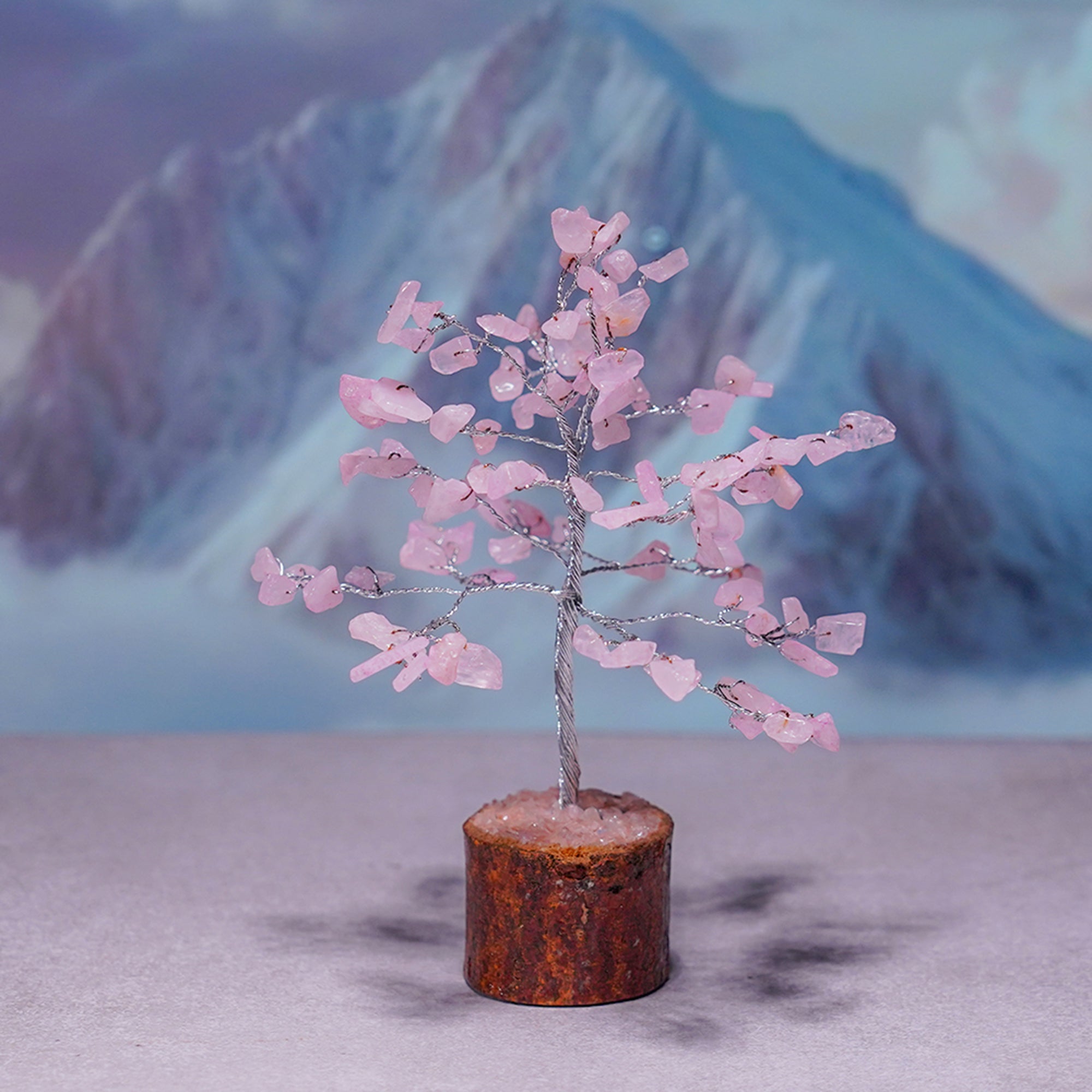 Rose Quartz Crystal Tree – Small, for Vastu