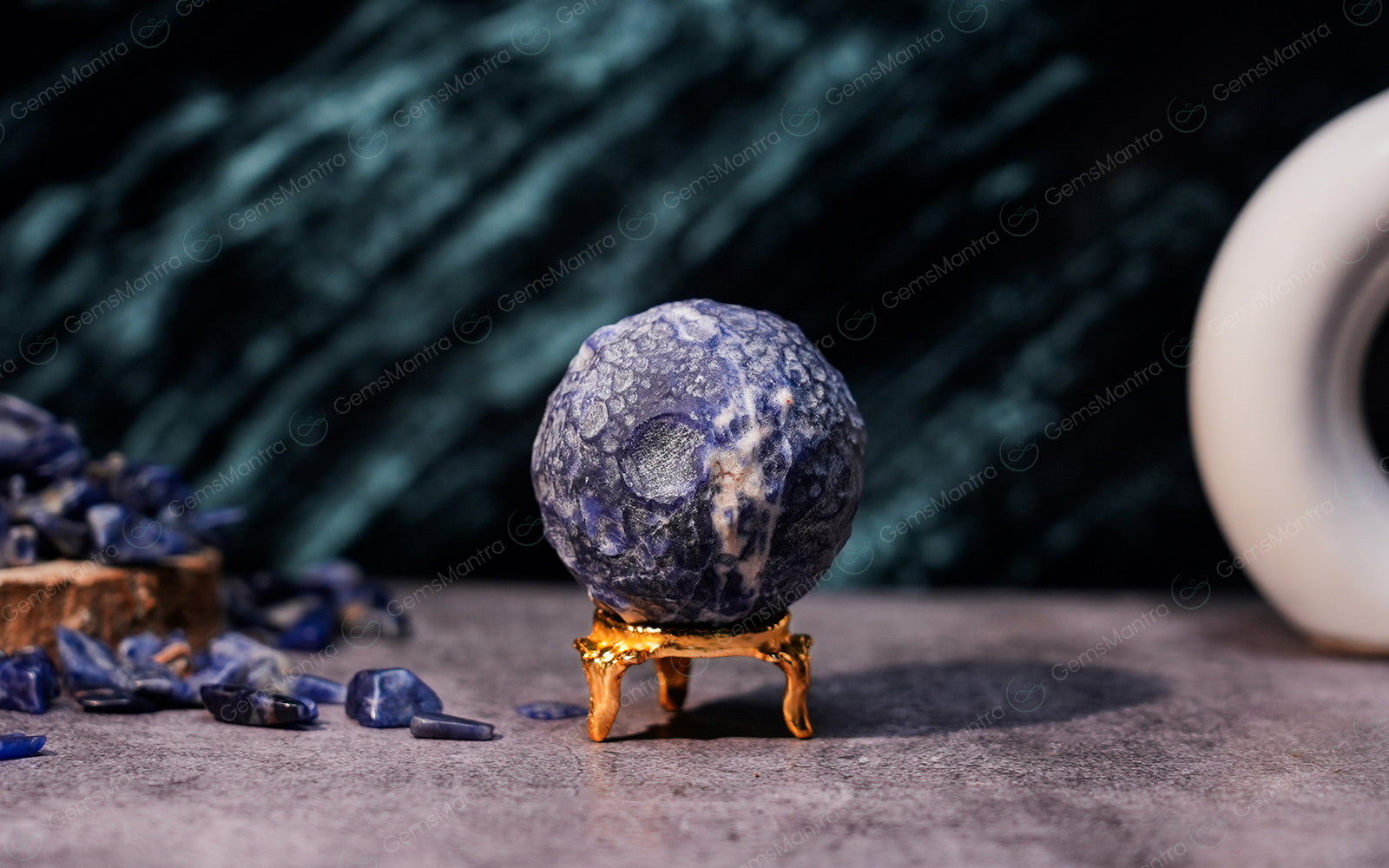 Sodalite Moon Sphere Ball
