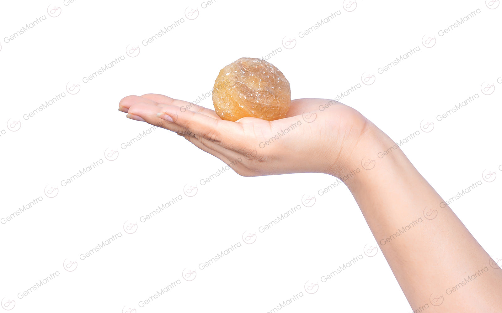 Yellow Fluorite Moon Sphere Ball