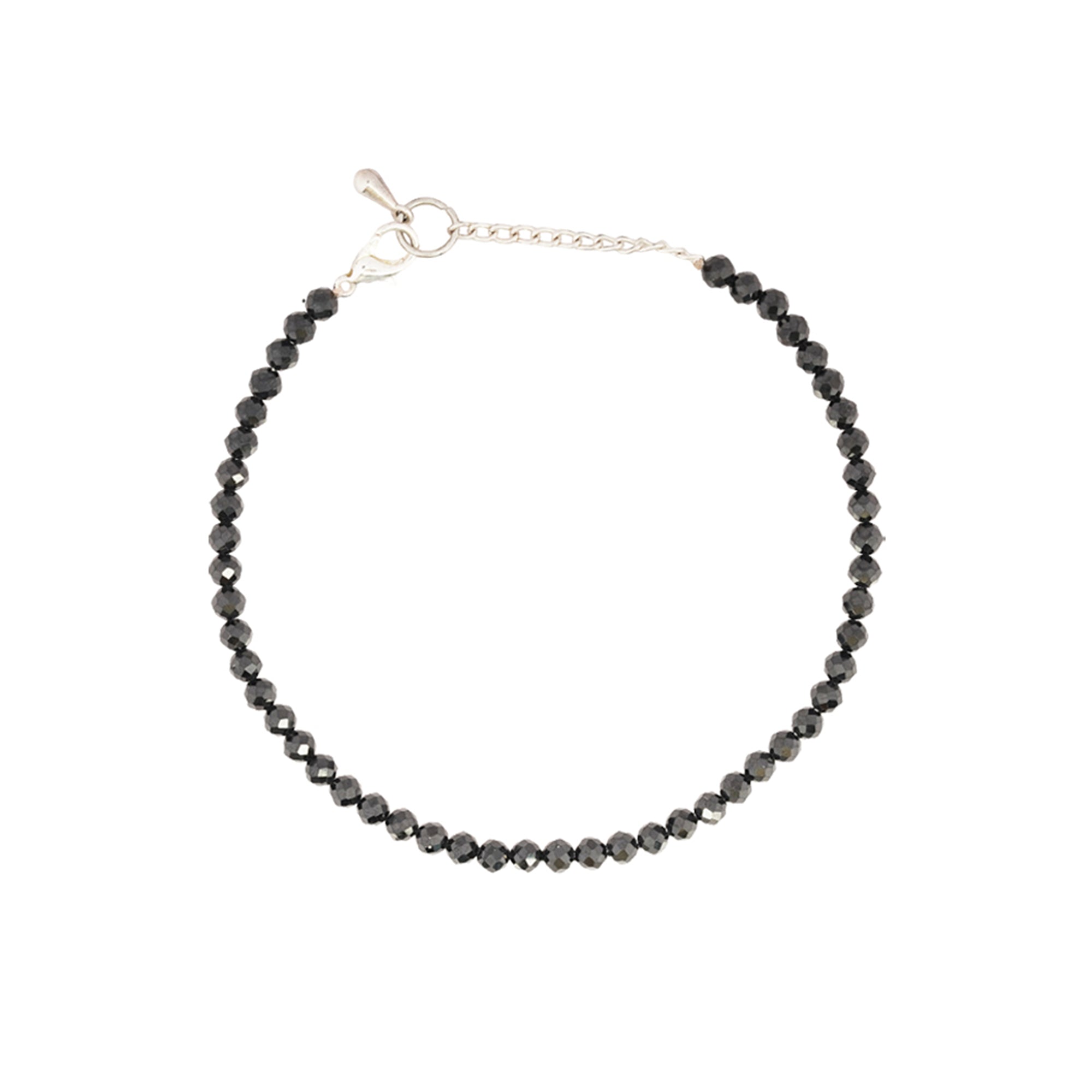 Black Tourmaline Anklet – for Protection, Positivity & Grounding