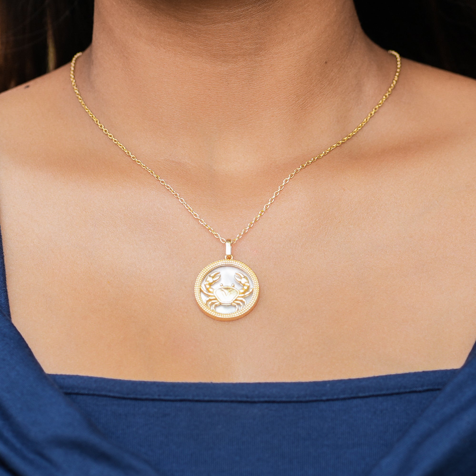 Cancer Pendant for Nurture and Protection