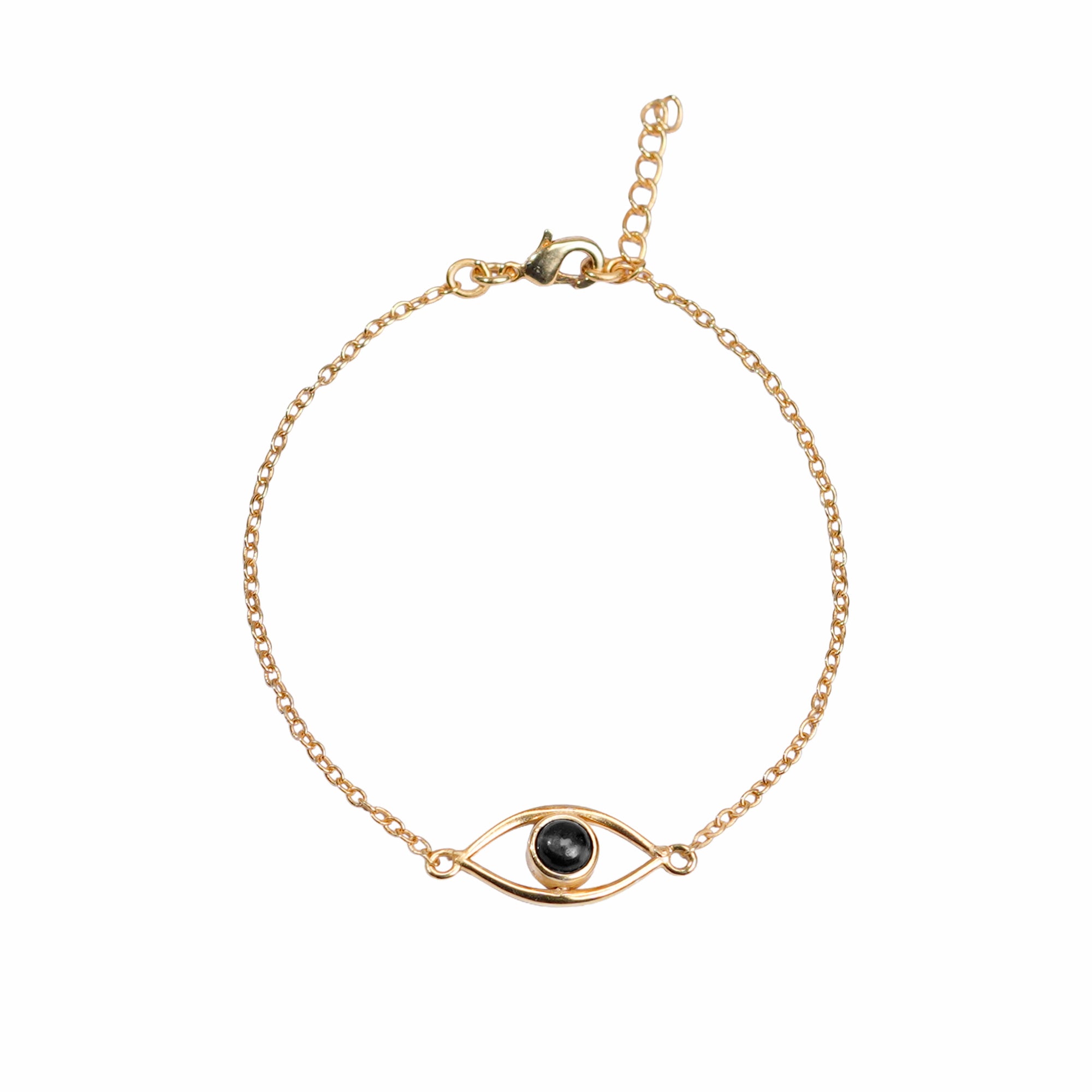 Natural Black Onyx Evil Eye Bracelet | Everyday Protection Jewelry